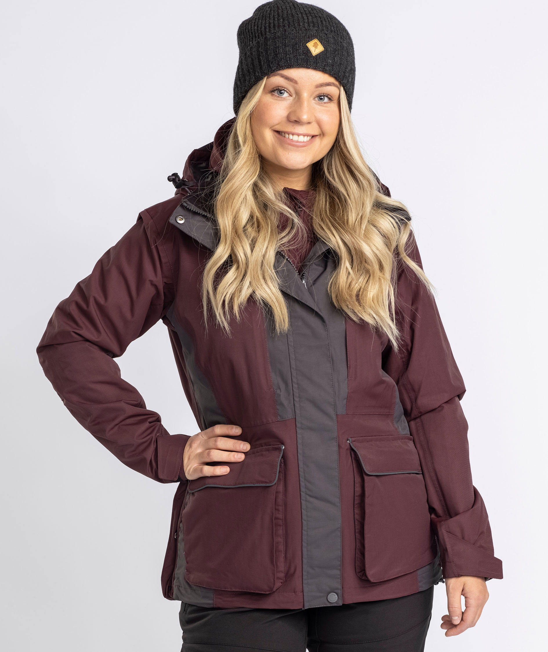 Pinewood&nbsp;Dog Sports 2.0 damejakke, Earth Plum/Dark Anthracite, large image number 6