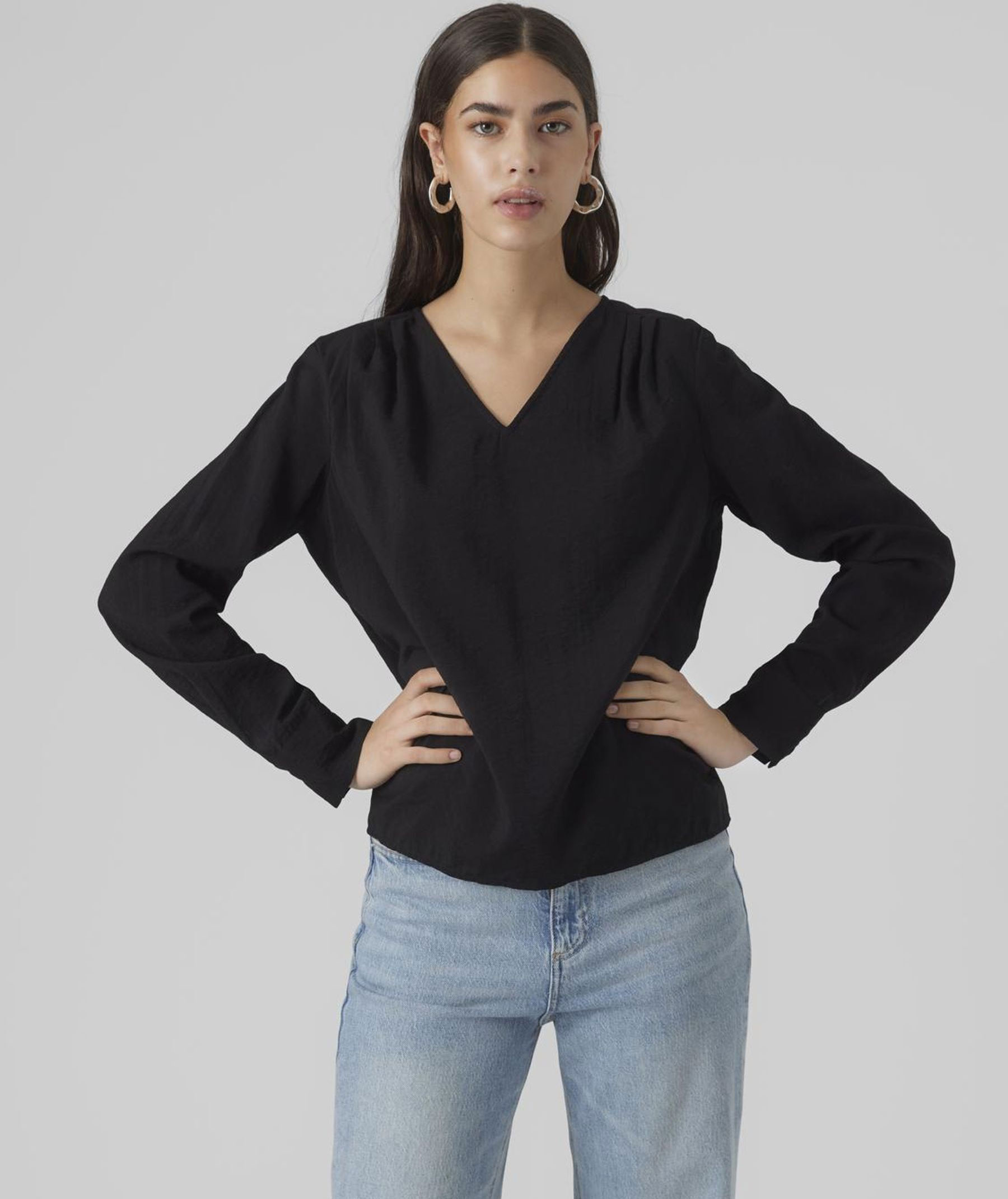 Vero Moda VMLENA blus dam, Black, large image number 4