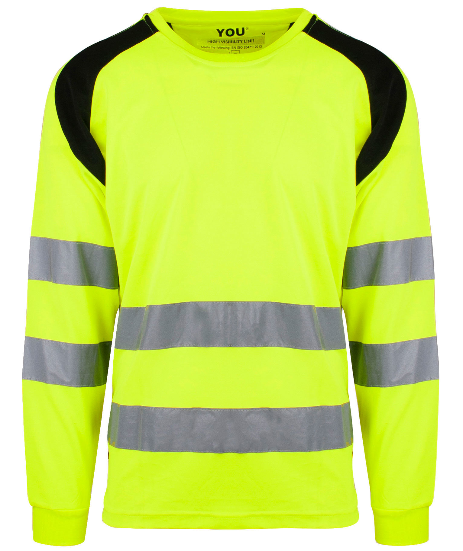 YOU Lund l&aring;ng&auml;rmad T-shirt, Varsel Gul