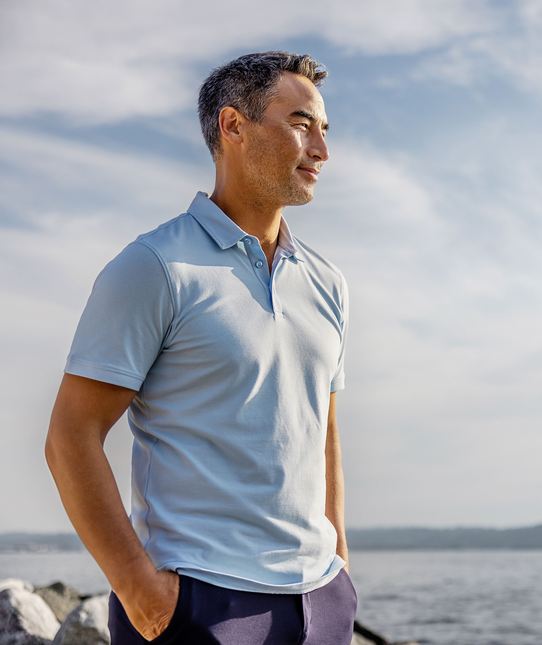 Cutter & Buck Oceanside polo shirt, Heaven Blue