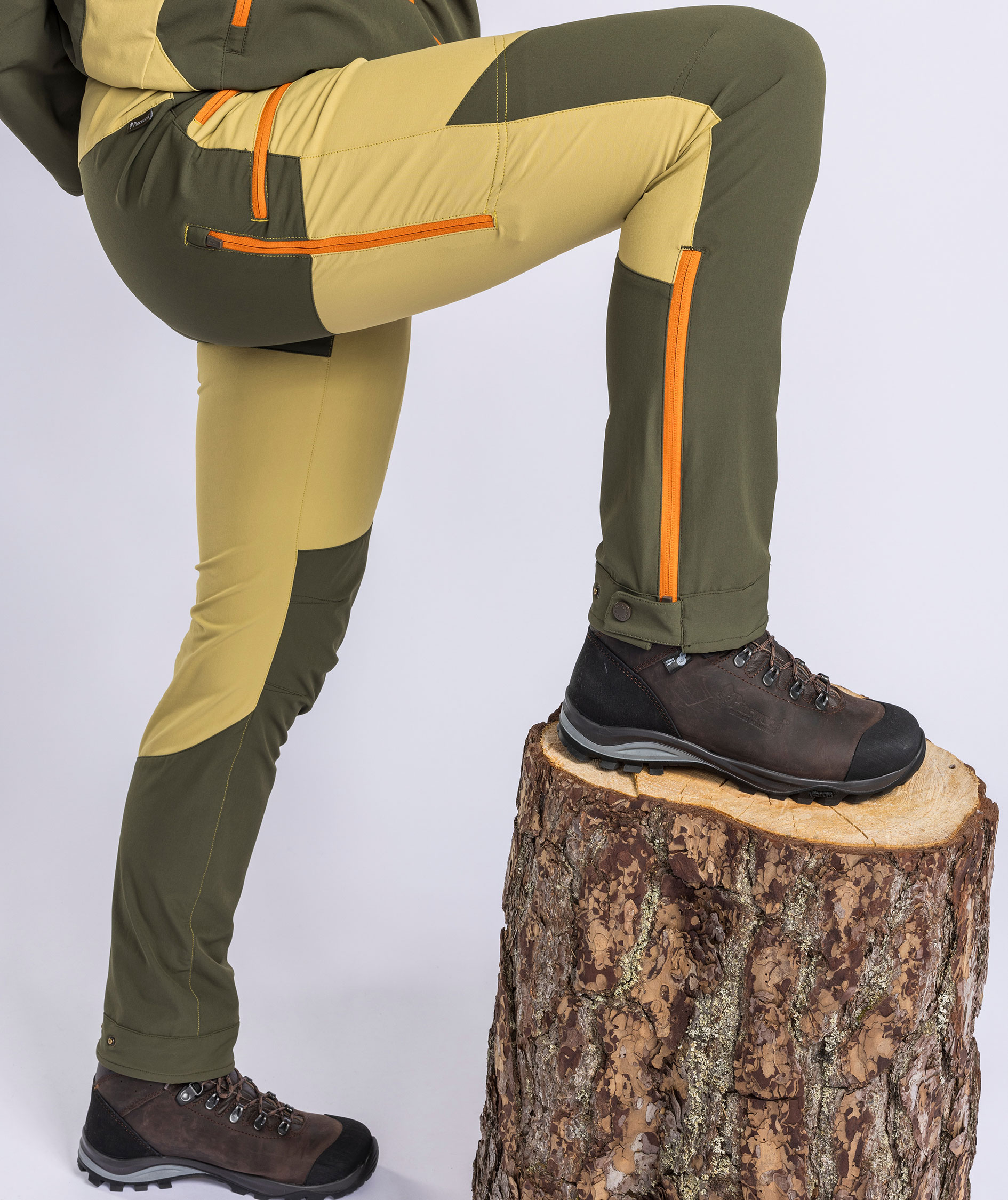 Pinewood&nbsp;Abisko Light damebukser, Golden Hay/Moss Green, large image number 7