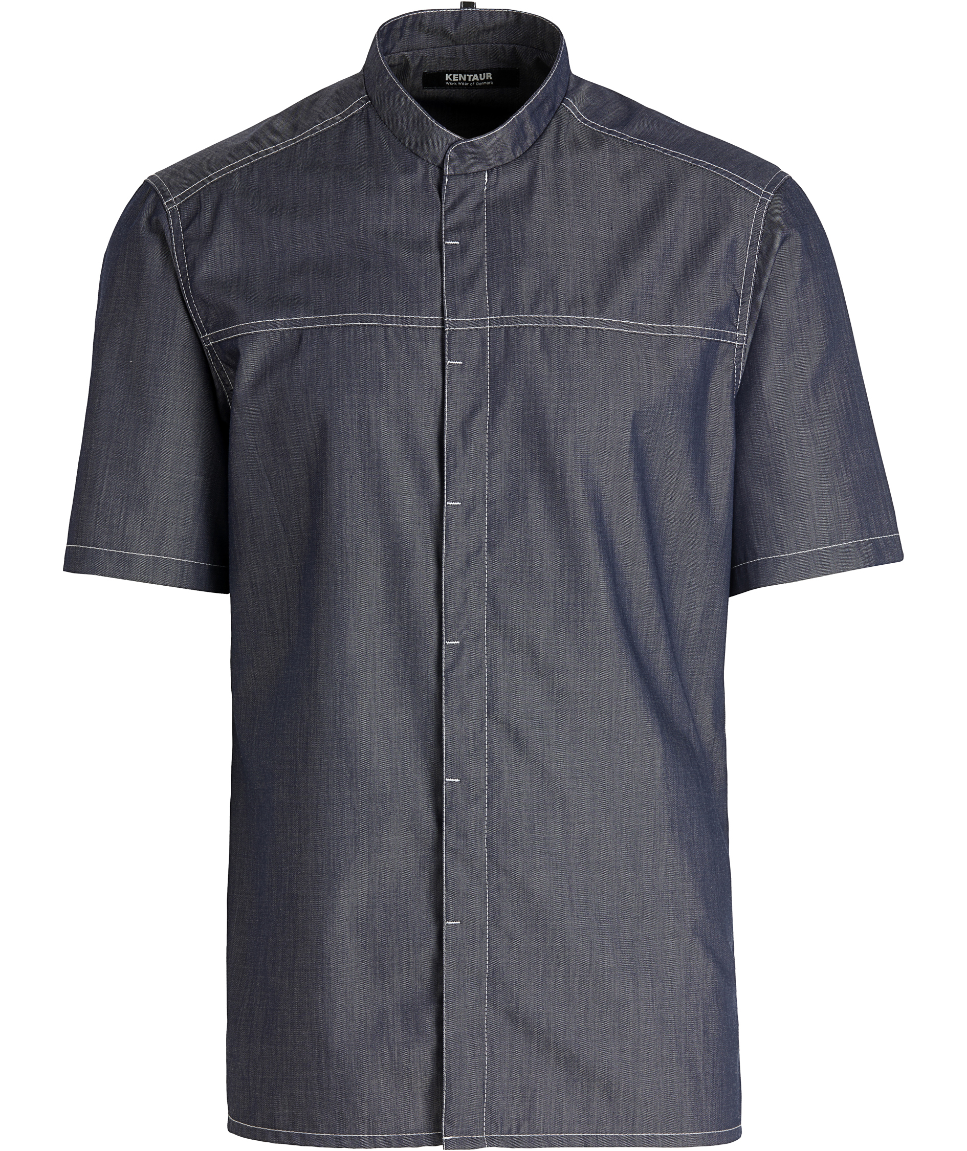 Kentaur modern fit kort&auml;rmad kock/serviceskjorta, Dark Ocean