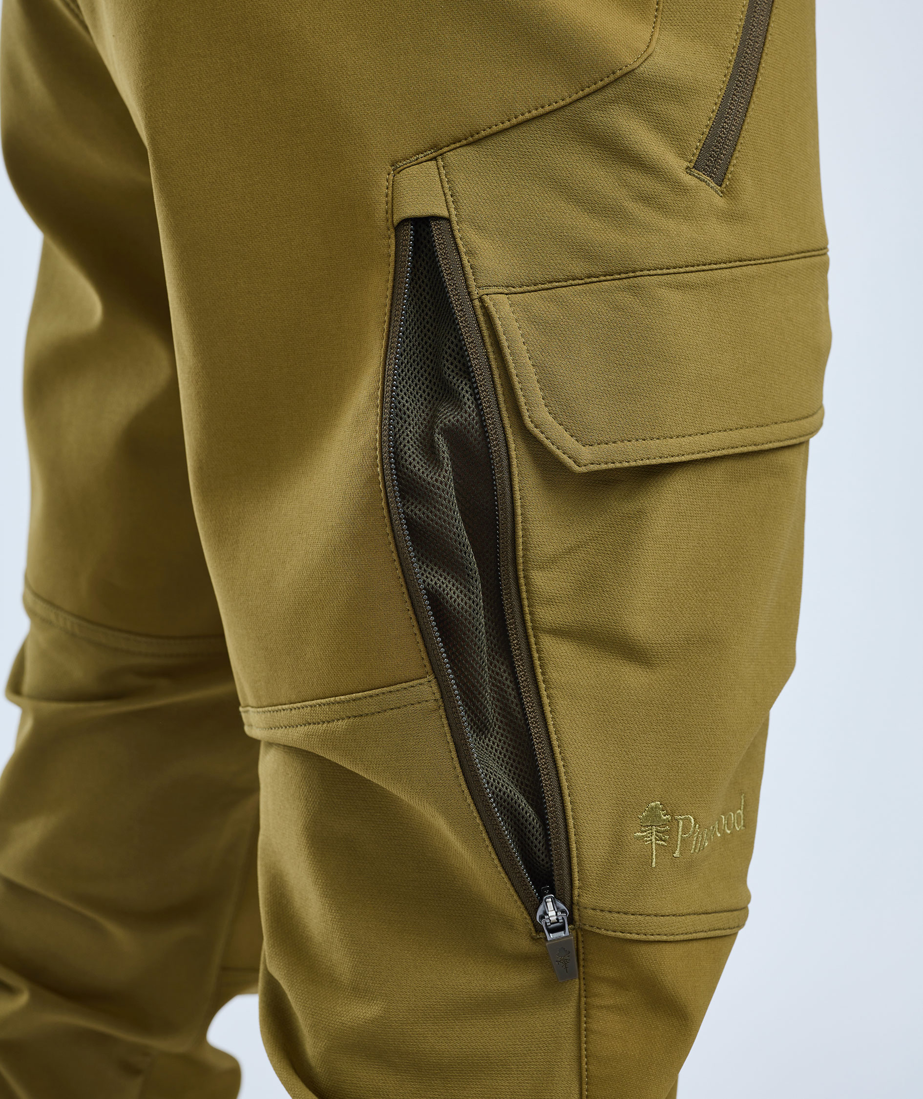 Pinewood Furudal Hunters hybrid stretch bukser, Olive green, large image number 6