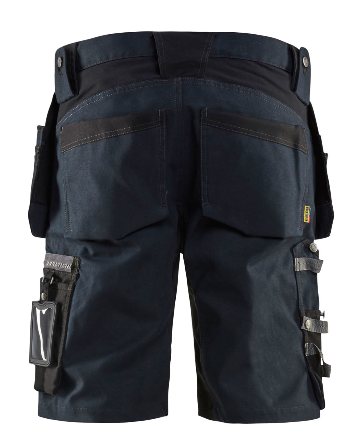 Bl&aring;kl&auml;der h&aring;ndverkershorts, M&oslash;rk Marinebl&aring;/Svart, large image number 2