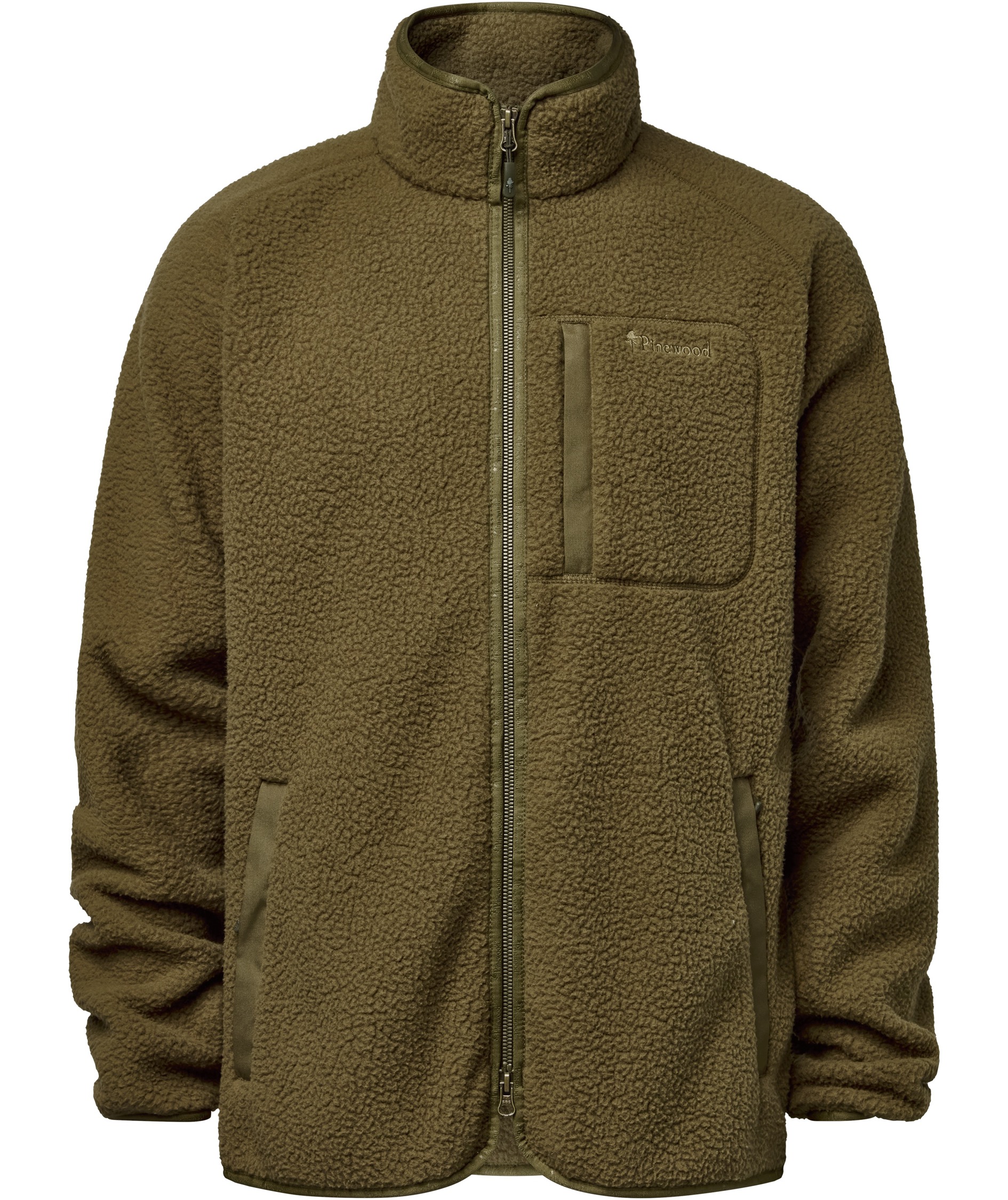 Pinewood&nbsp;Forest Pile fiberpelsjakke, Olive green, large image number 0