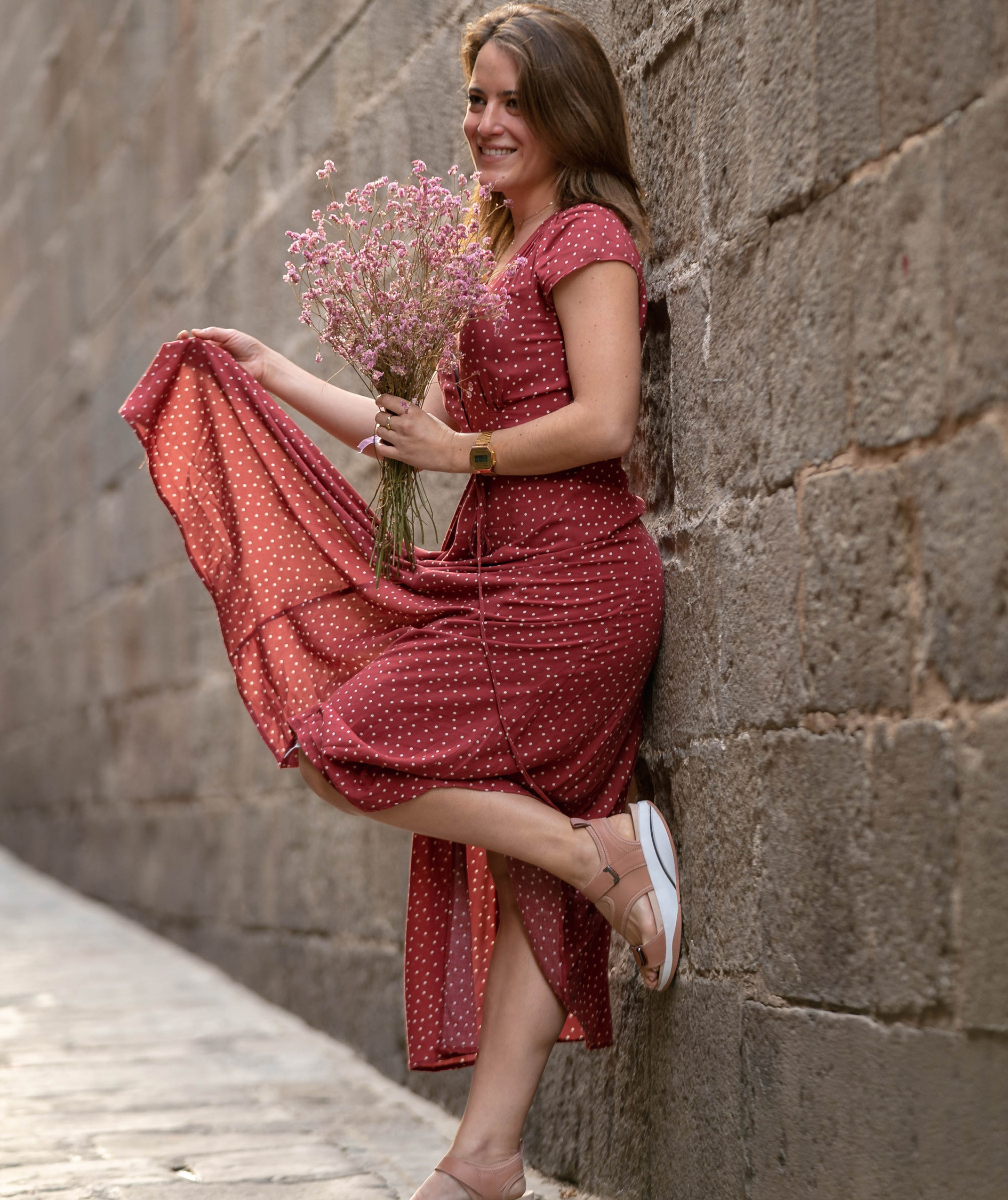 MBT Aza dame sandaler, Cork