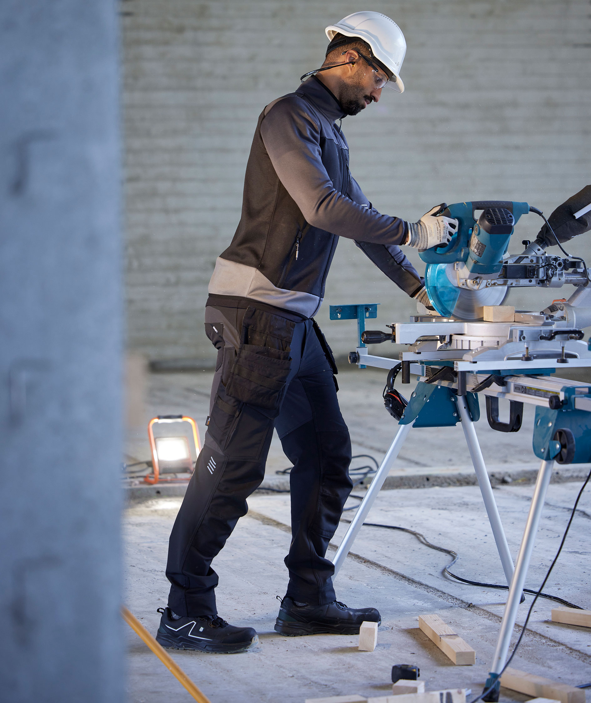 Engel Entire work trousers full stretch, Black/Anthracite Grey, large image number 7