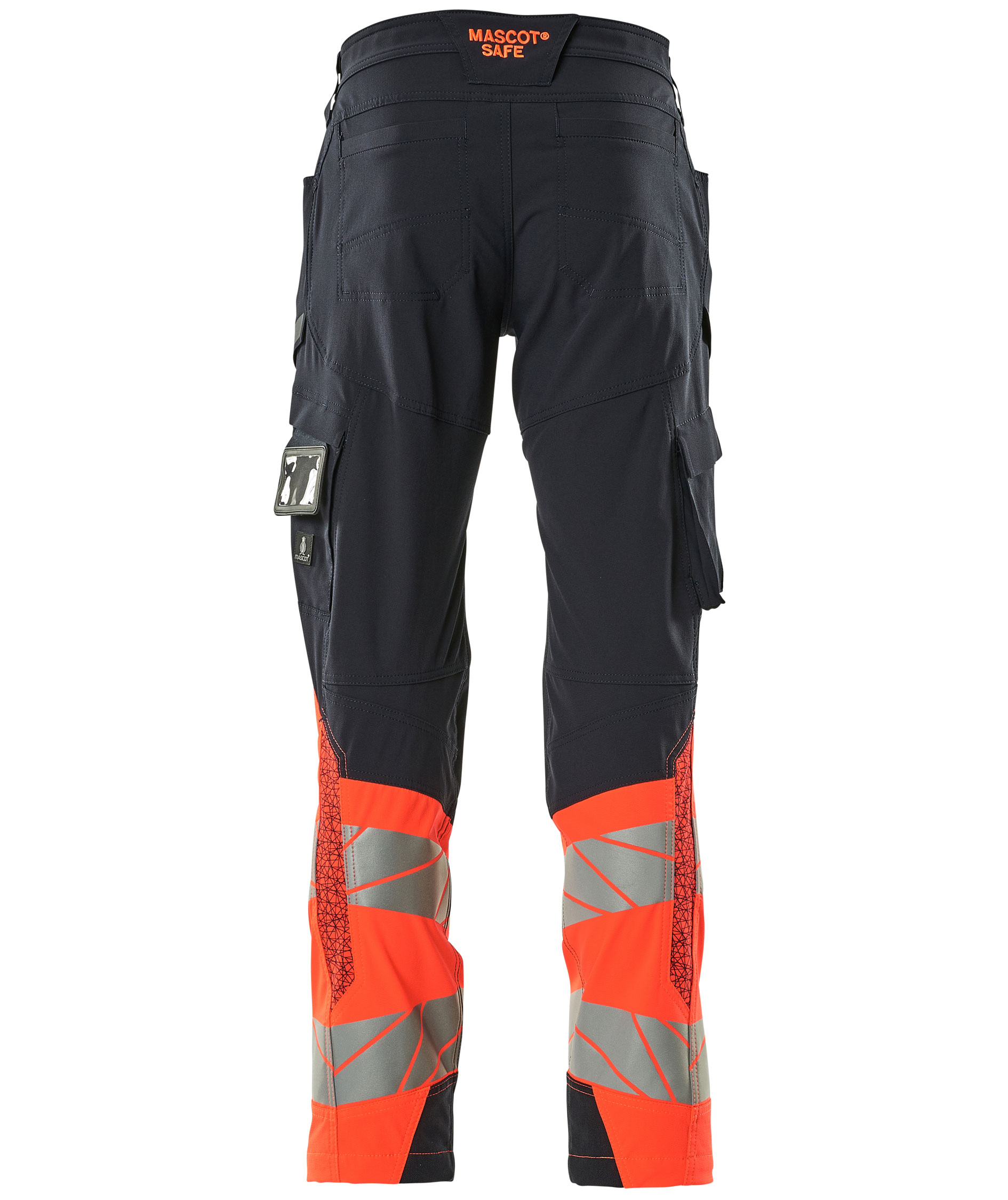 Mascot Accelerate Safe Diensthose full stretch, Dunkel Marine/Hi-Vis Rot, large image number 1