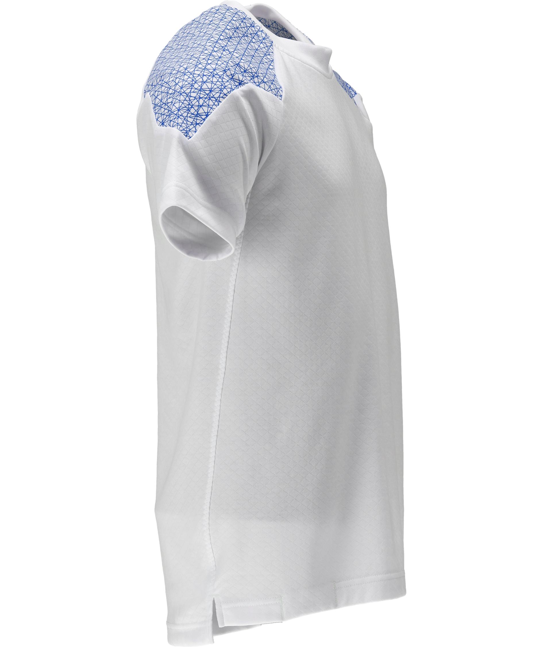 Mascot Food & Care Premium Performance HACCP-godkjent T-skjorte, Hvit/asurbl&aring;, large image number 3