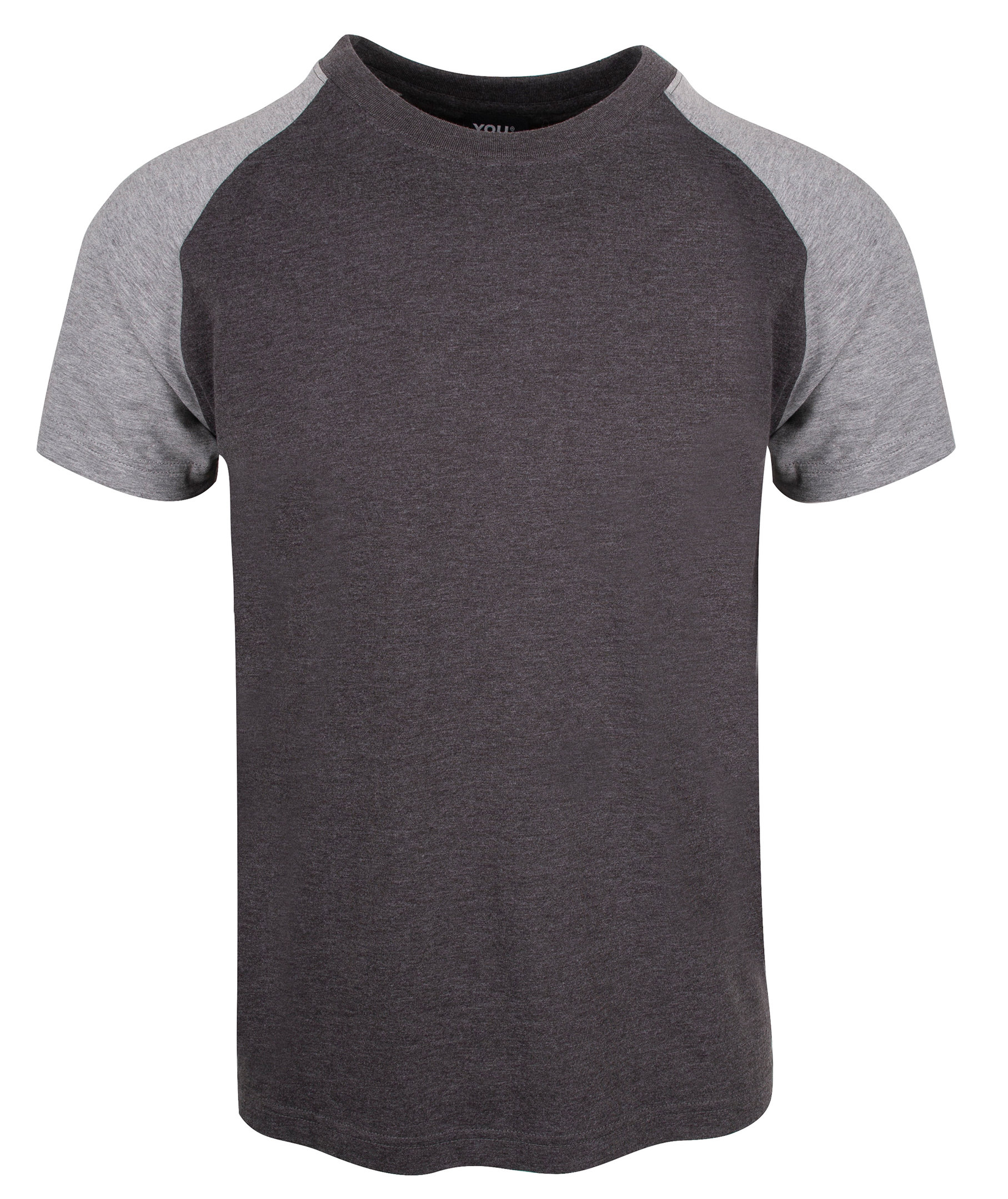 YOU Classic Raglan  T-skjorte, Koks/Gr&aring;