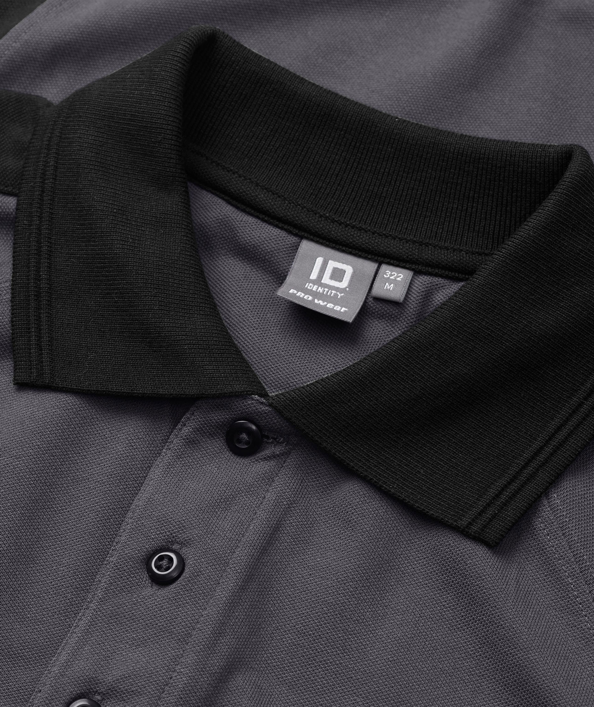 ID Pro Wear contrast Polo shirt, Silver Grey, large image number 3