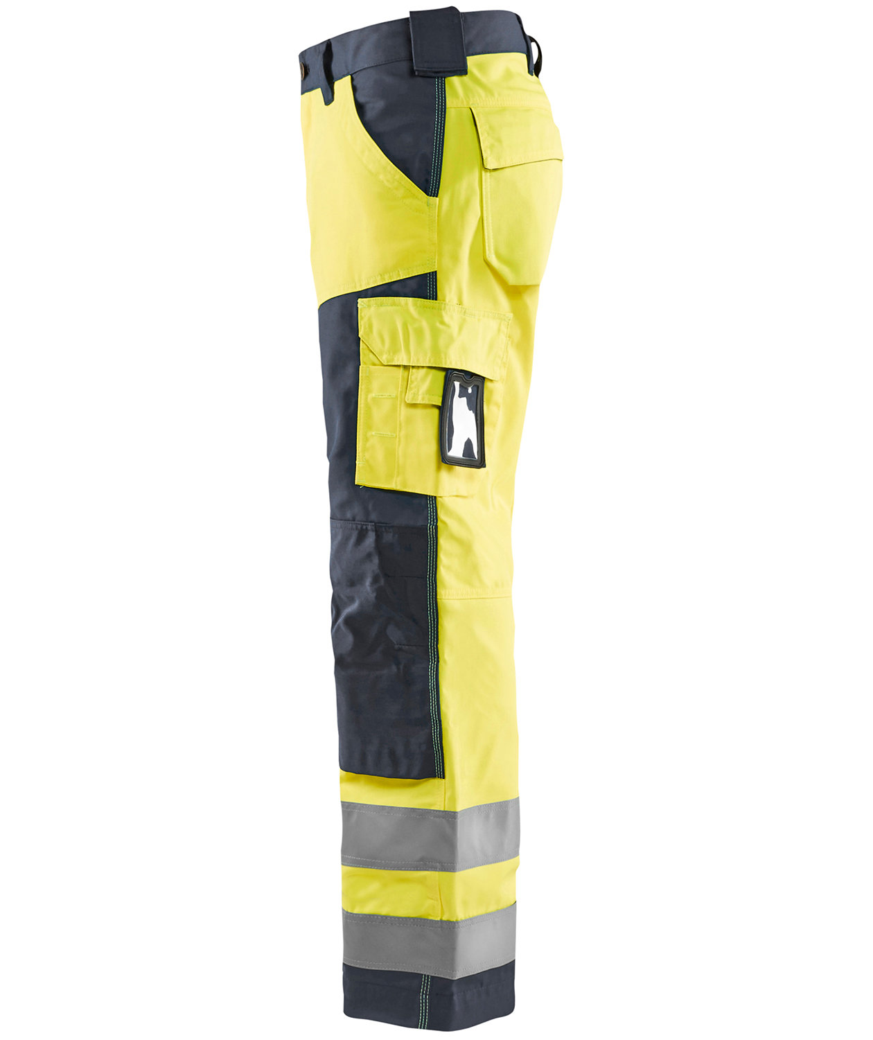 Bl&aring;kl&auml;der arbeidsbukse, Hi-Vis Gul/Gr&aring;, large image number 2