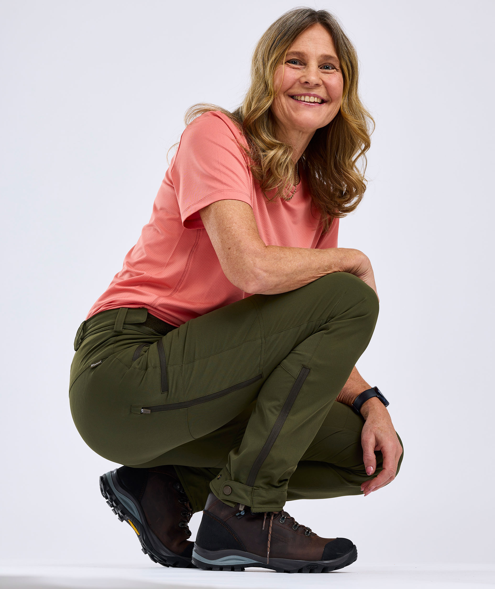 Pinewood&nbsp;Abisko Light damebukser, Mossgreen/Mossgreen, large image number 7