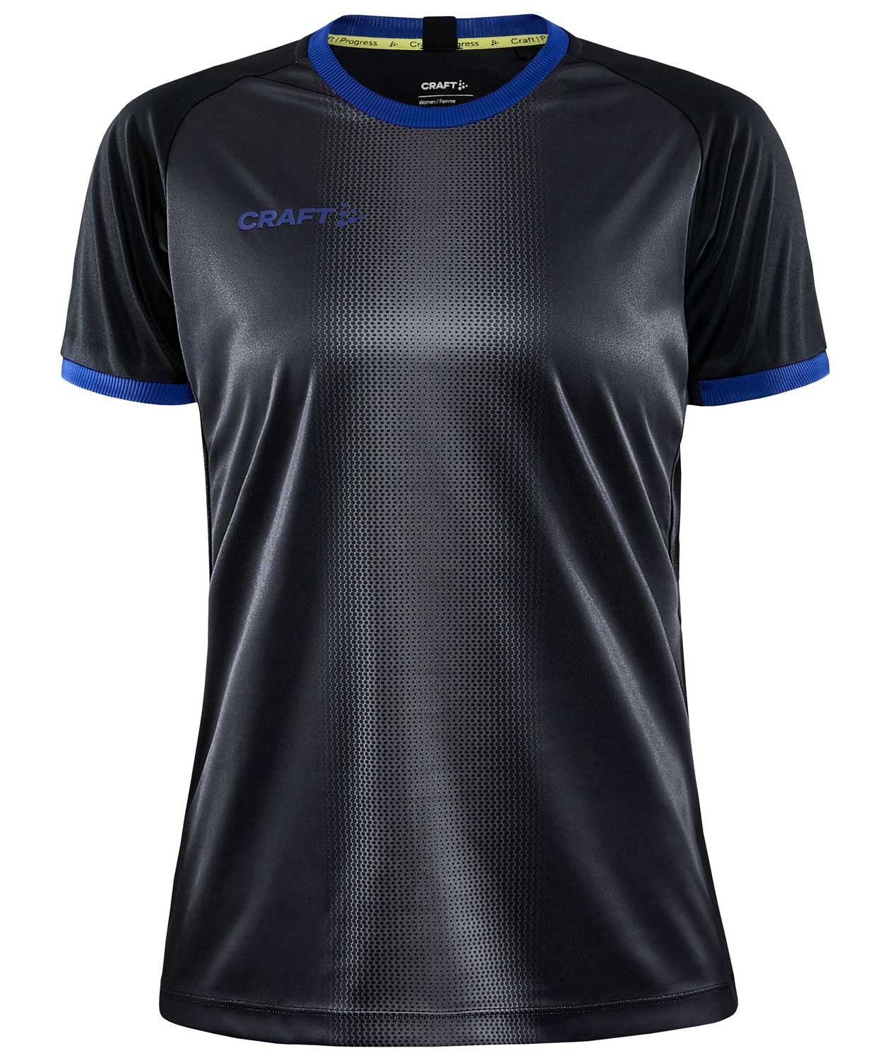 Craft Progress 2.0 Graphic Jersey Damen T-Shirt, Schwarz/Club Cobolt, Schwarz/Club Cobolt, swatch