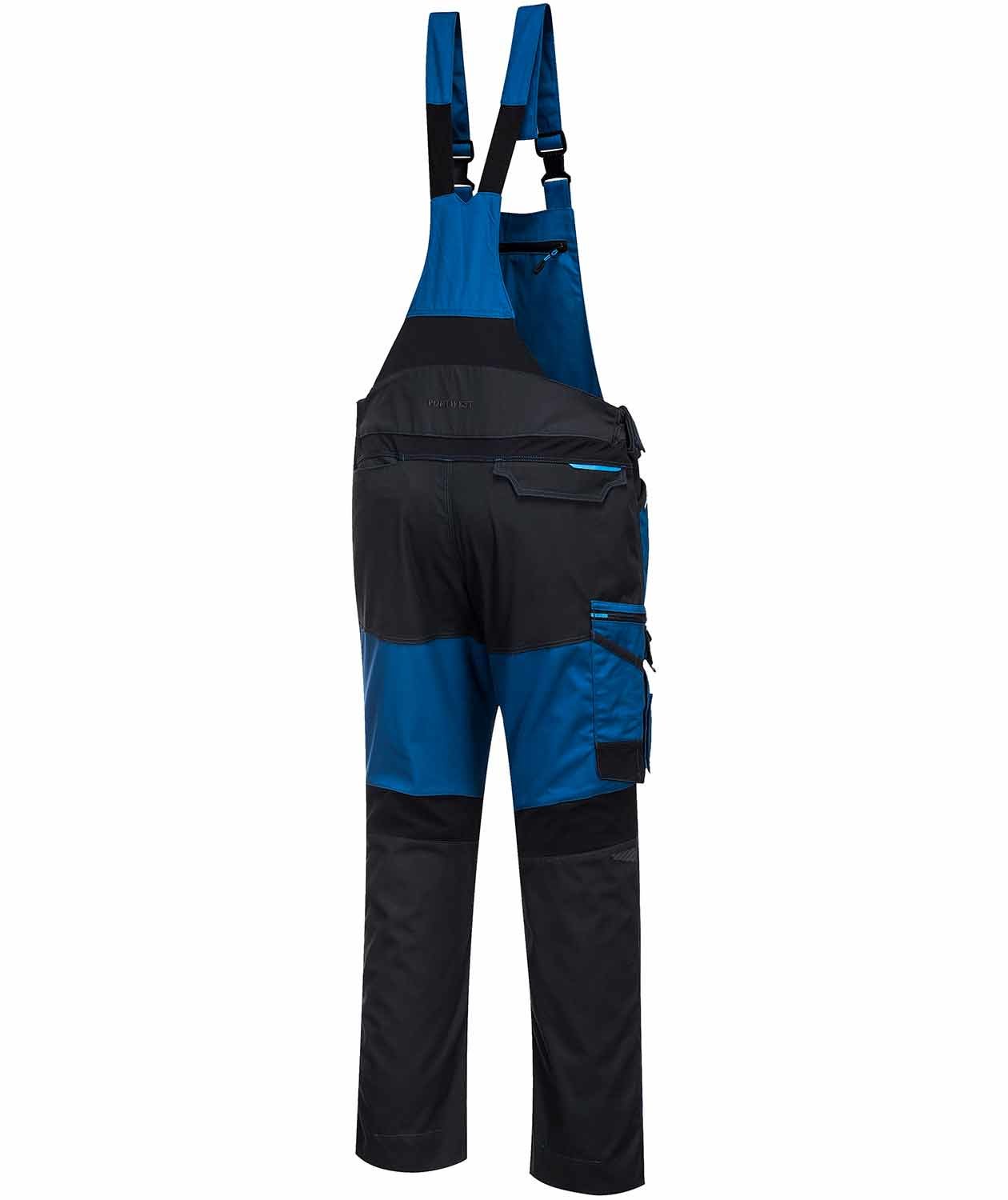 Portwest WX3 work bib and brace full stretch, Lightblue, large image number 2