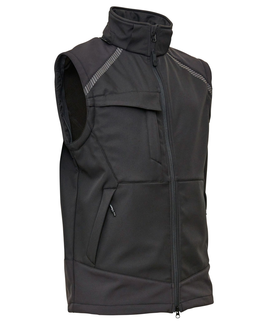 ELKA Working Xtreme 2-i-1 softshelljakke, Sort, large image number 2