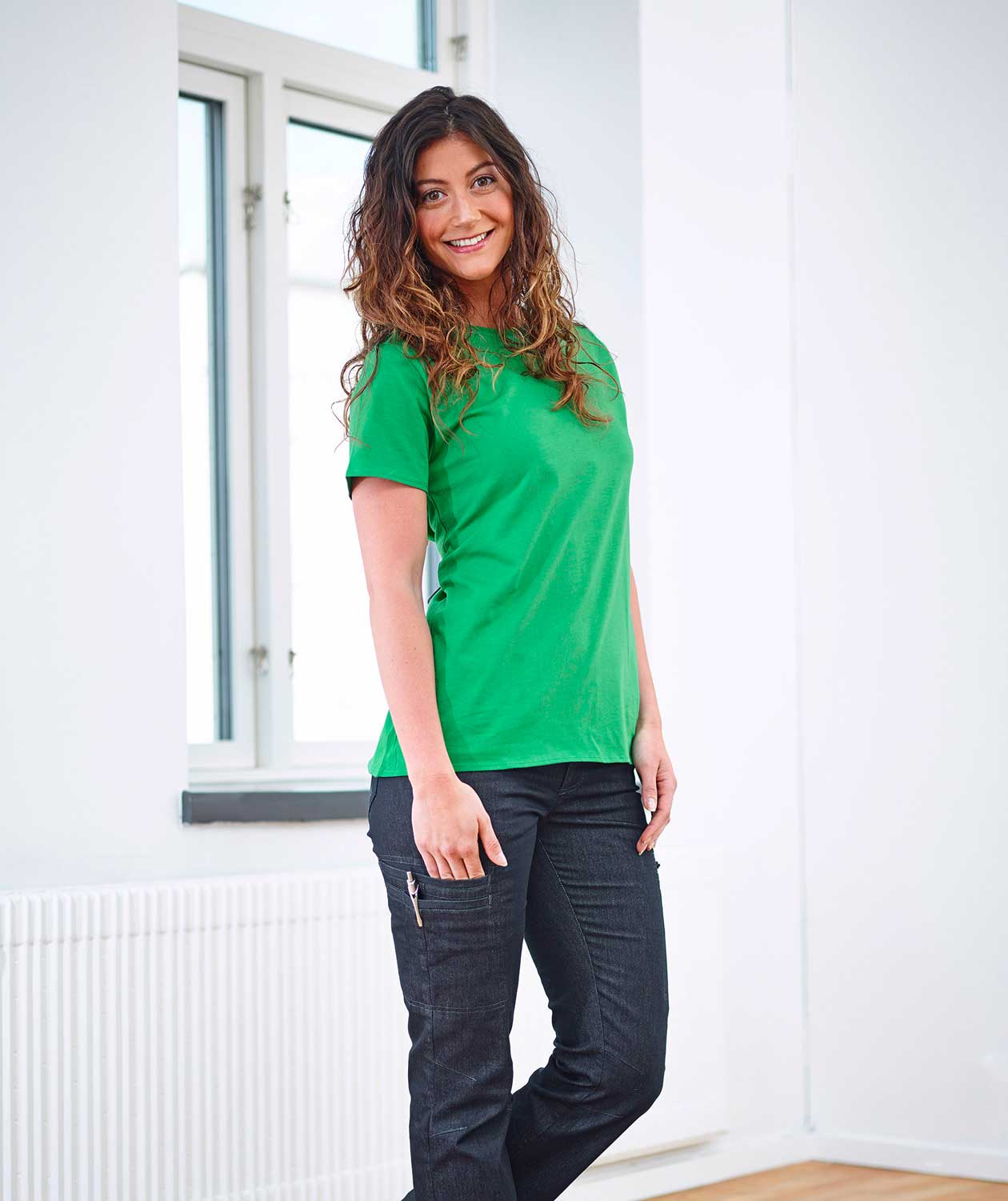 Smila Workwear Hilja T-shirt dam, Gr&ouml;n