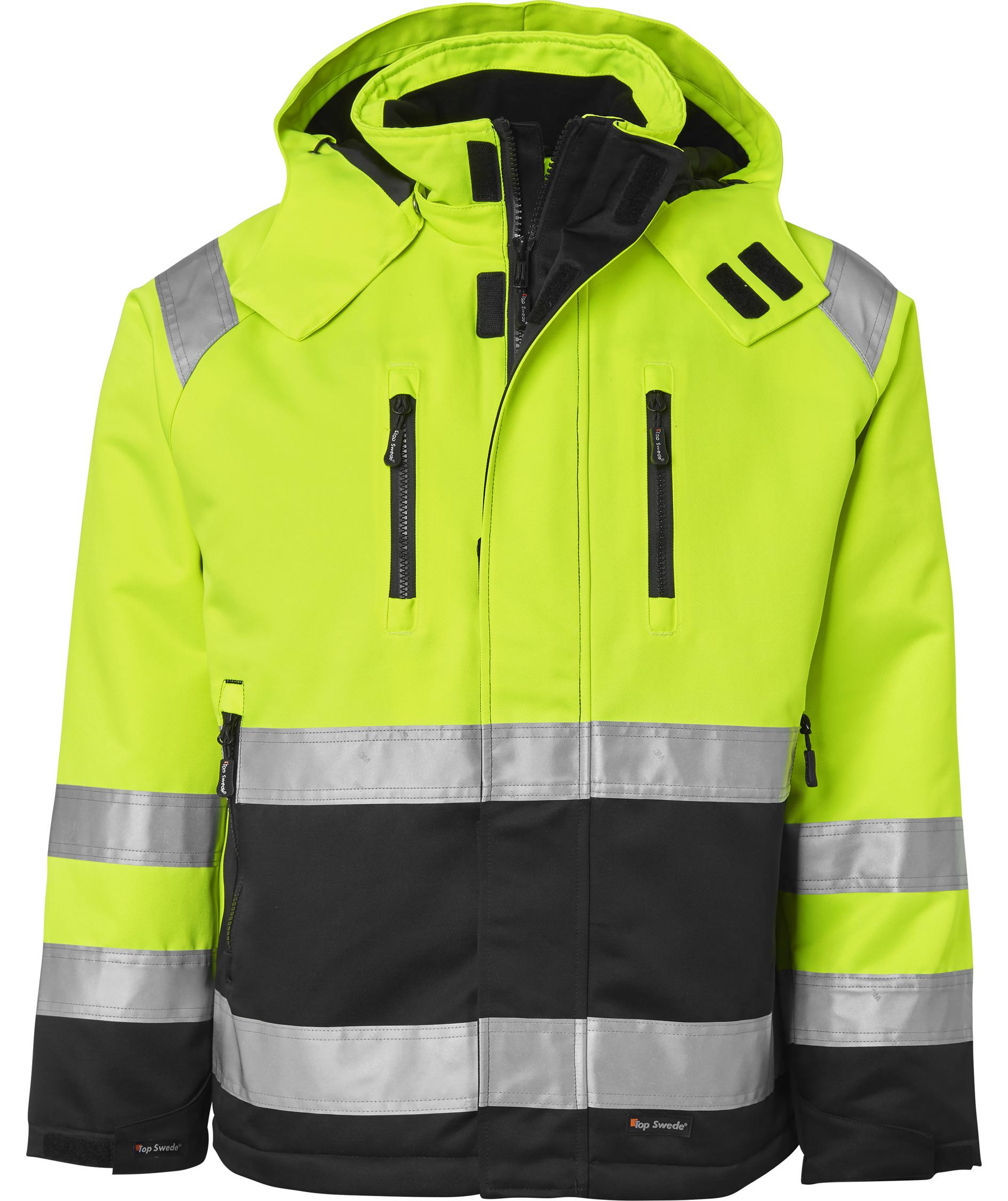 Top Swede vinterjakke 131, Hi-vis Gul/Sort