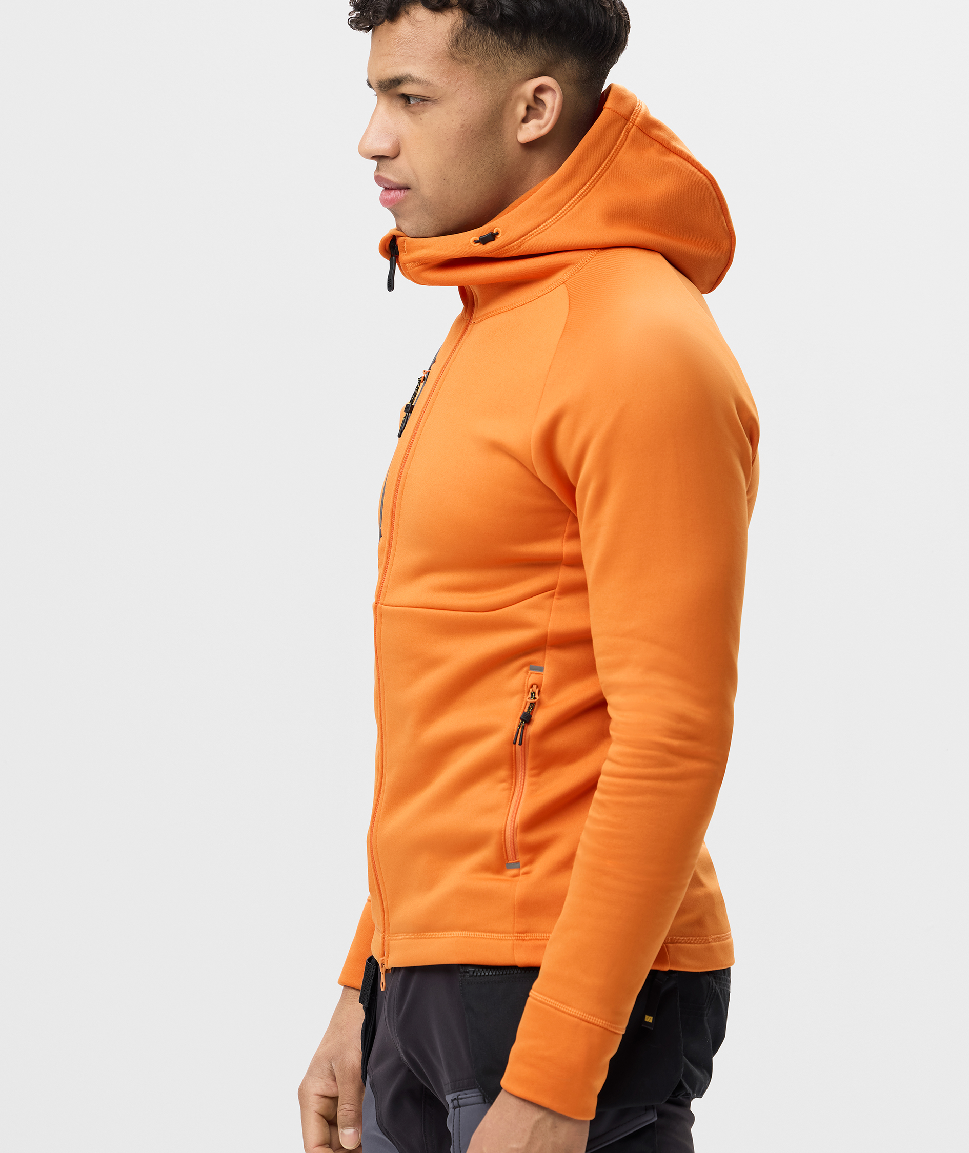 Snickers Flexiwork Polartec&reg; Hoodie mit Rei&szlig;verschluss 8026 full stretch, Warm Orange, large image number 6