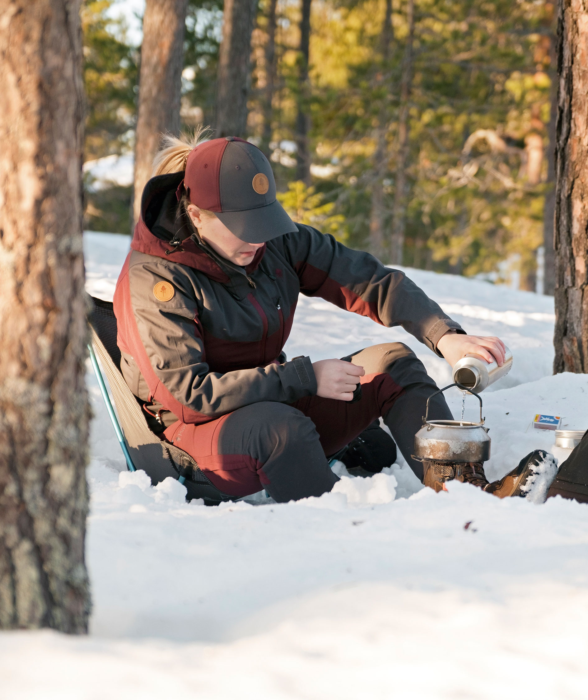 Pinewood&nbsp;Finnveden Hybrid Extreme damebukser, Earth Plum, large image number 12