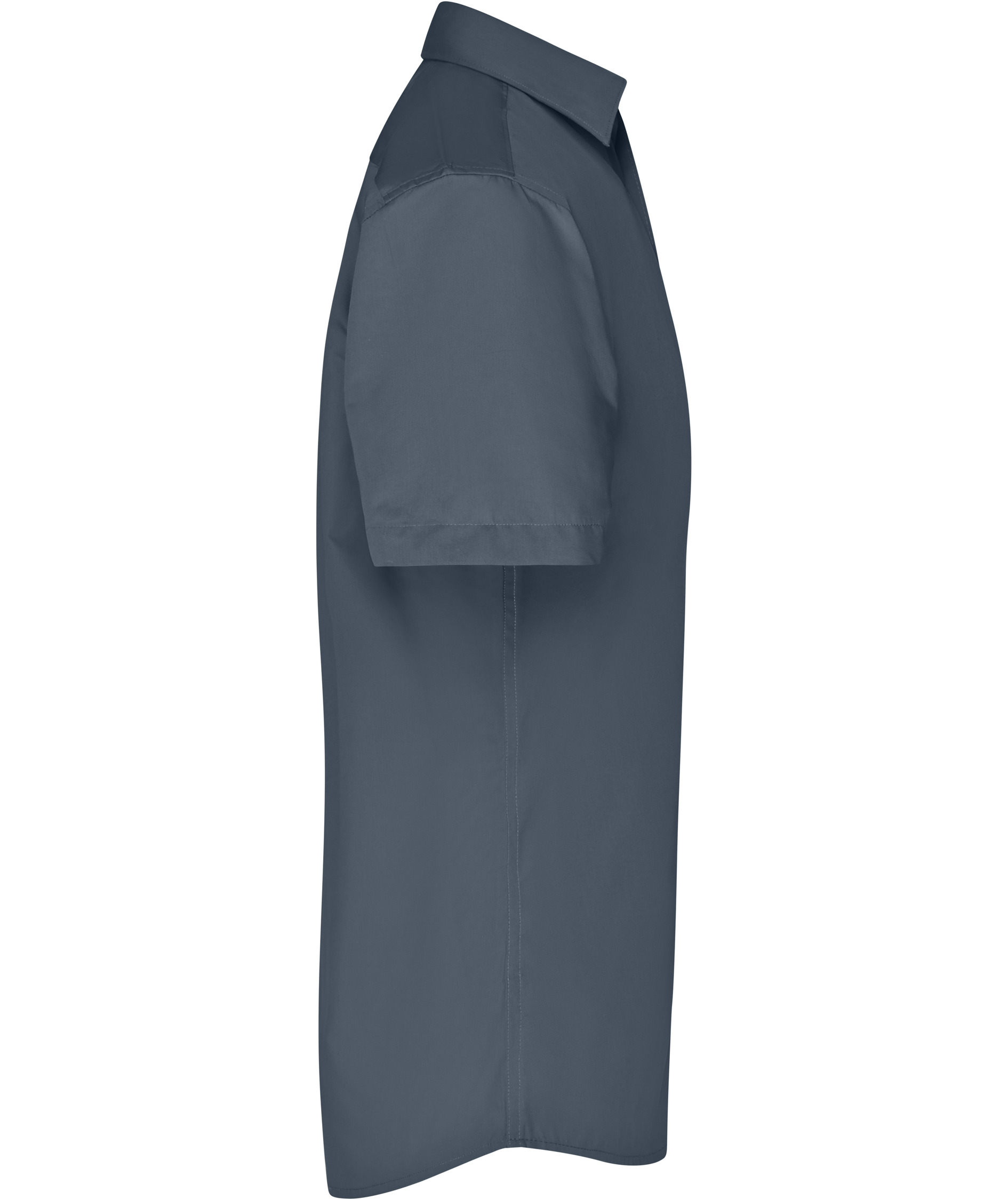 James & Nicholson classic fit kort&auml;rmad skjorta, Carbon Gr&aring;, large image number 2