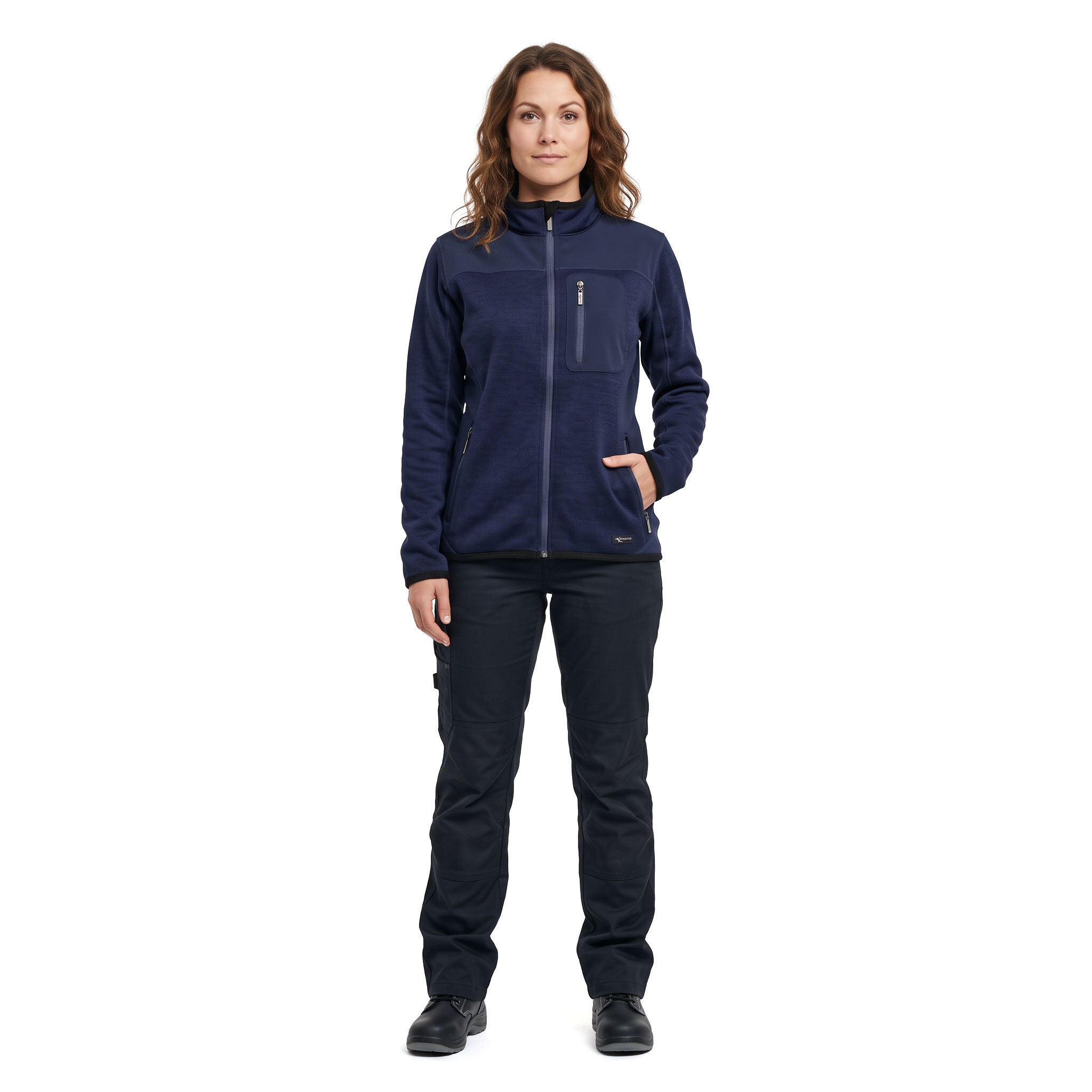 Grounded 7932 women's knitted jacket, Navy, large image number 2