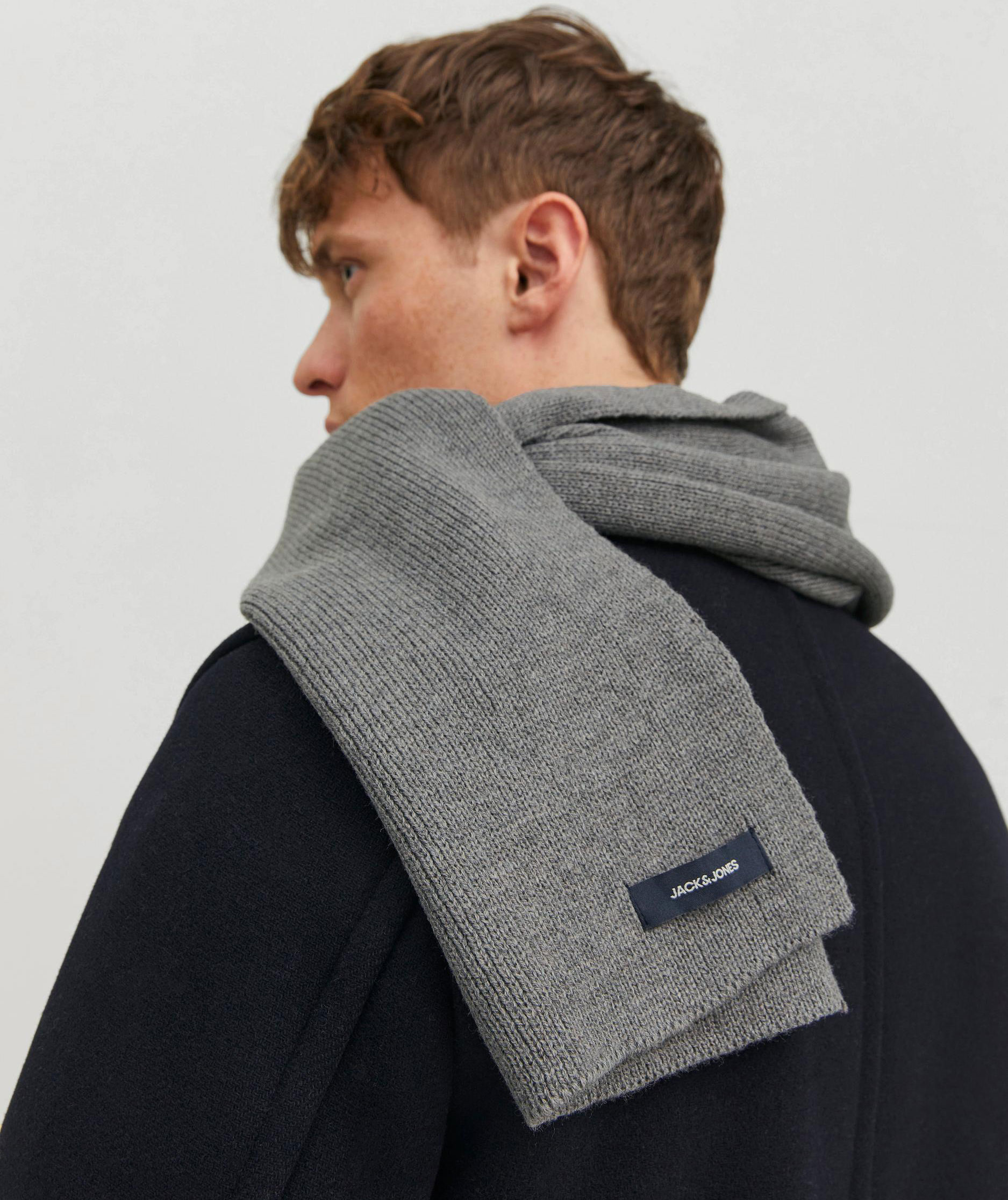 Jack & Jones JACDNA scarf, Grey melange, Grey melange, large image number 4