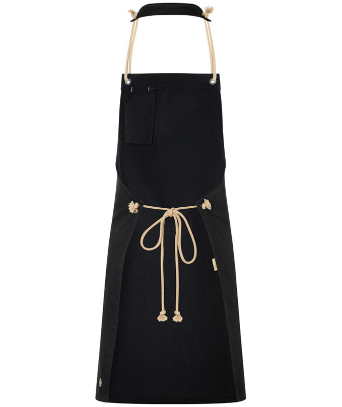 Karlowsky New Nature bib apron, Black, Black, large image number 2