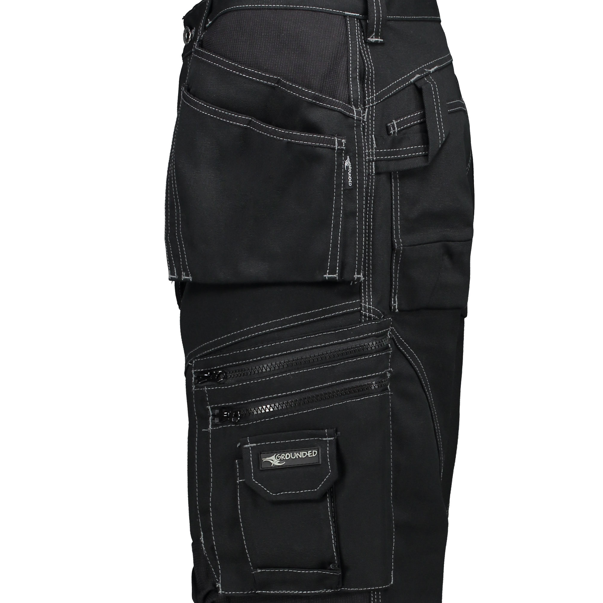 Grounded 2002 hantverksbyxa, Black, large image number 6