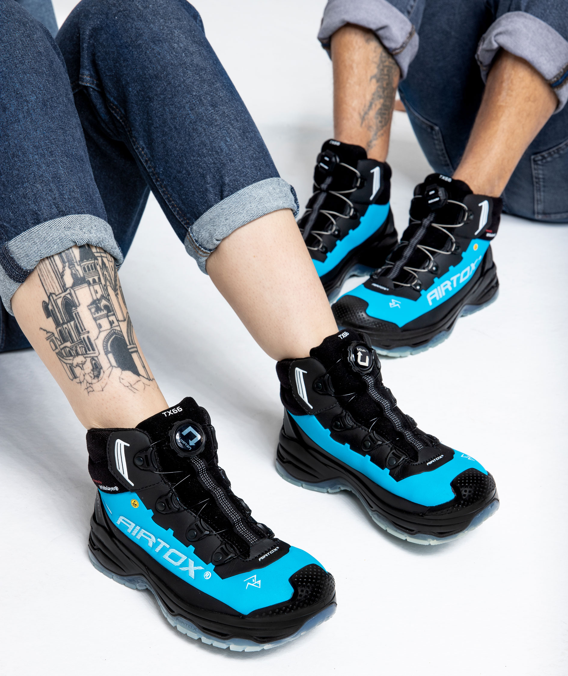 Airtox TX66 vernest&oslash;vletter S3, Bl&aring;/Svart