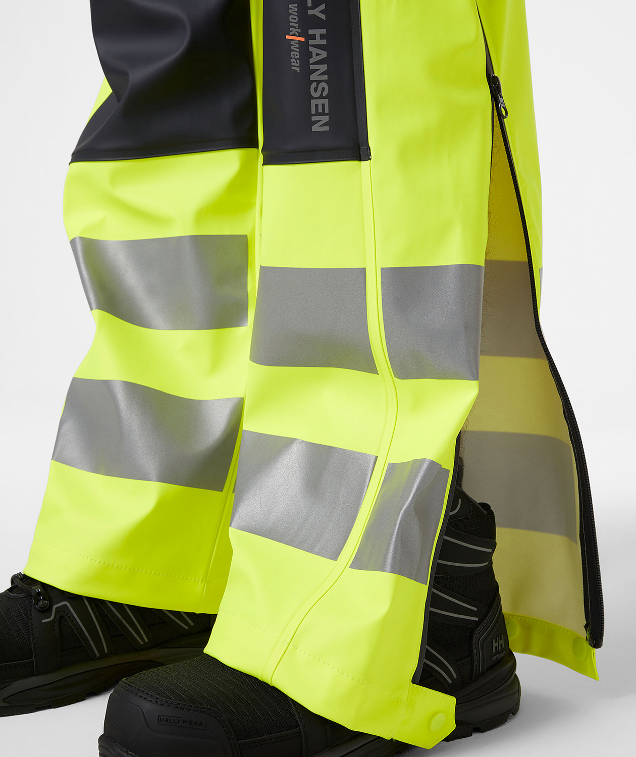 Helly Hansen Alna 2.0 regnoveralls, Ebony/Hi-Vis Gul, large image number 4