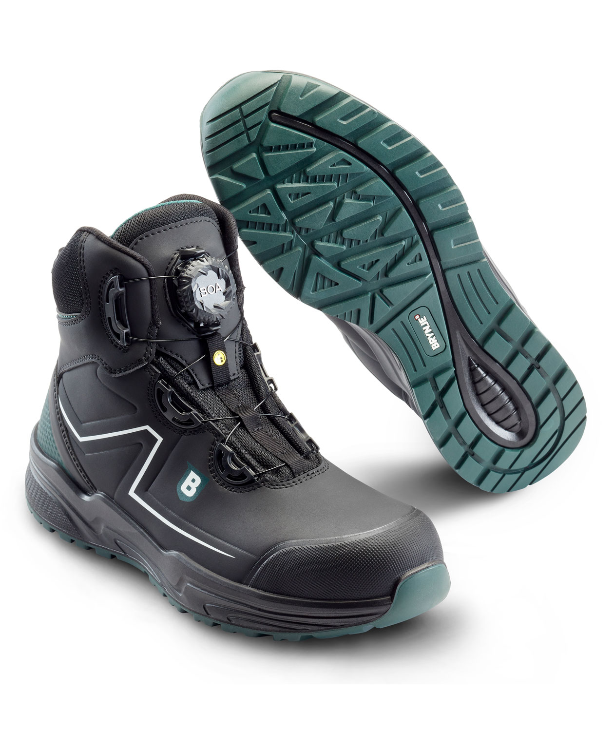 Brynje Green Way Low Boot skyddsk&auml;ngor S3, Svart