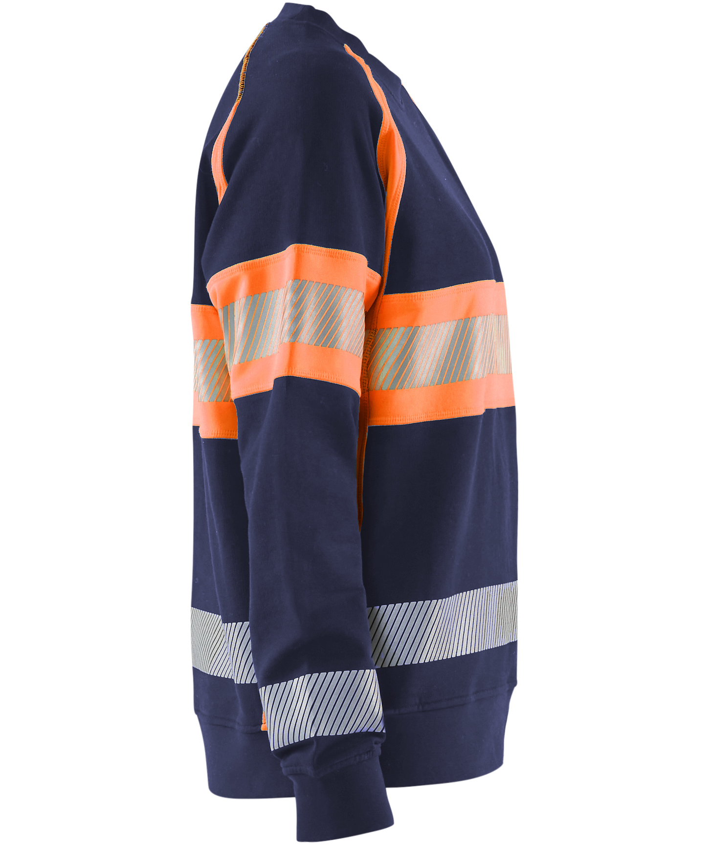 Bl&aring;kl&auml;der women's sweatshirt, Marine/Hi-Vis Orange, large image number 3