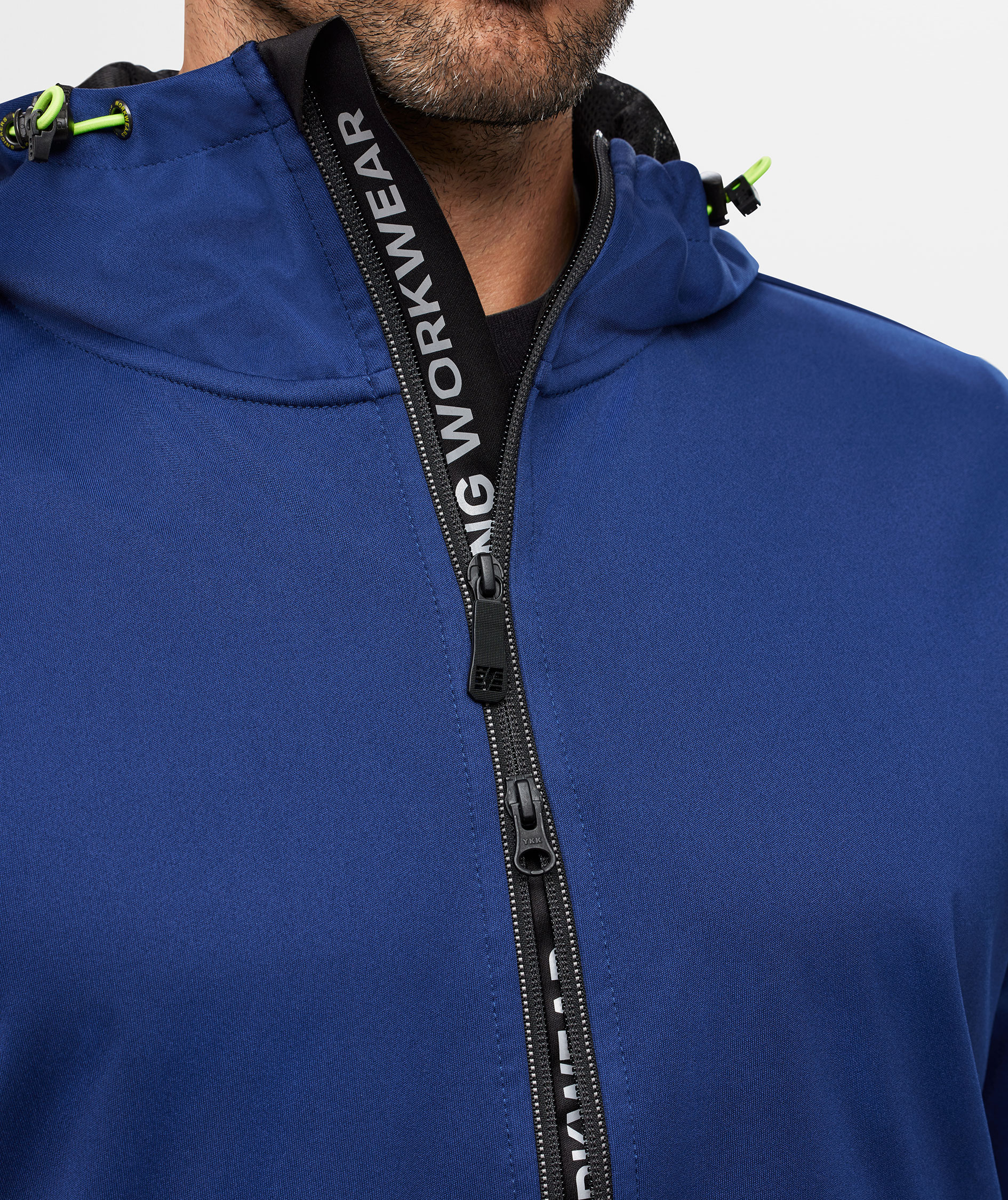Snickers FlexiWork Windblocker Softshell Hoodie 8400, Deep Blue, large image number 8