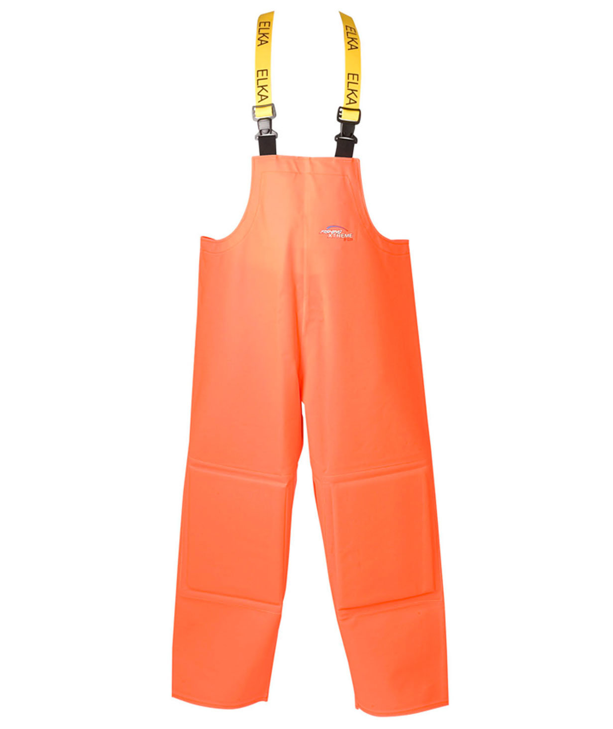 ELKA Fishing Extreme PVC Heavy regnh&auml;ngselbyxa, Varsel Orange