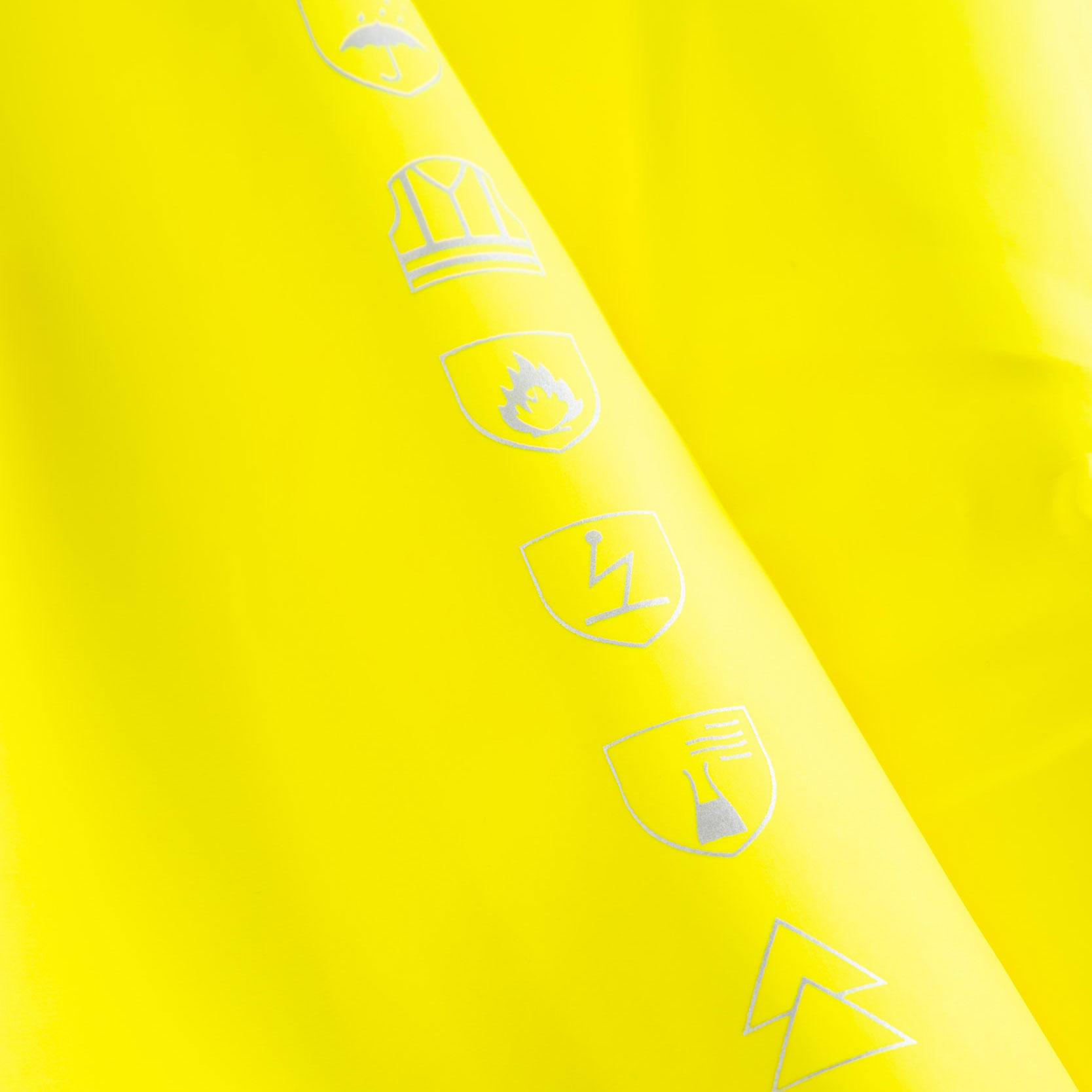 Lyngs&oslash;e Multinorm Regenlatzhose, Hi-vis gelb/marine, large image number 2