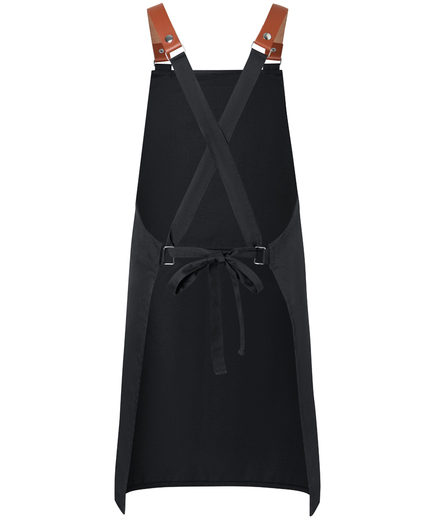 Karlowsky DIAMOND CUT&reg; bib apron, Black, Black, large image number 2