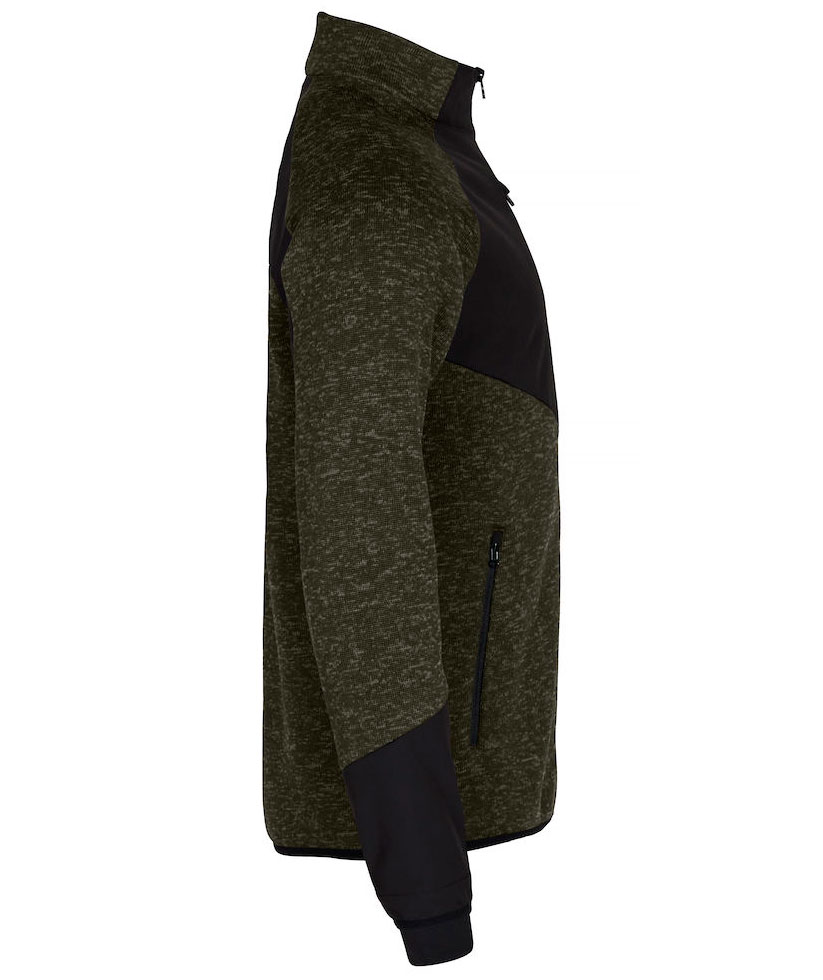 Clique Haines Fleecejacke, Fog Green, large image number 3