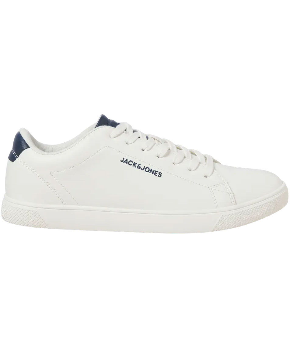Jack & Jones JFWBOSLEY PU sneakers, White/Navy Blazer, large image number 4