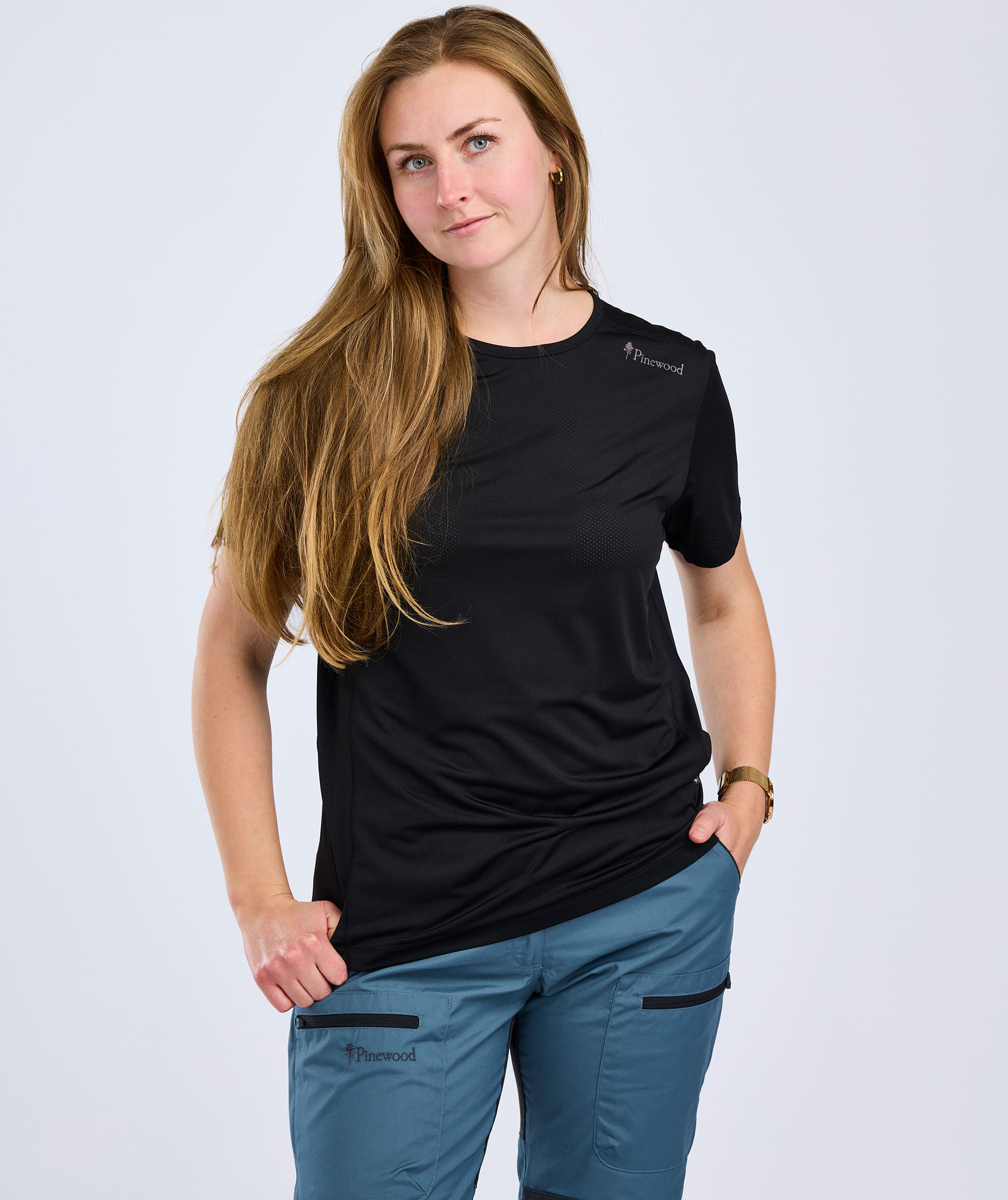 Pinewood Function dame T-shirt, Sort