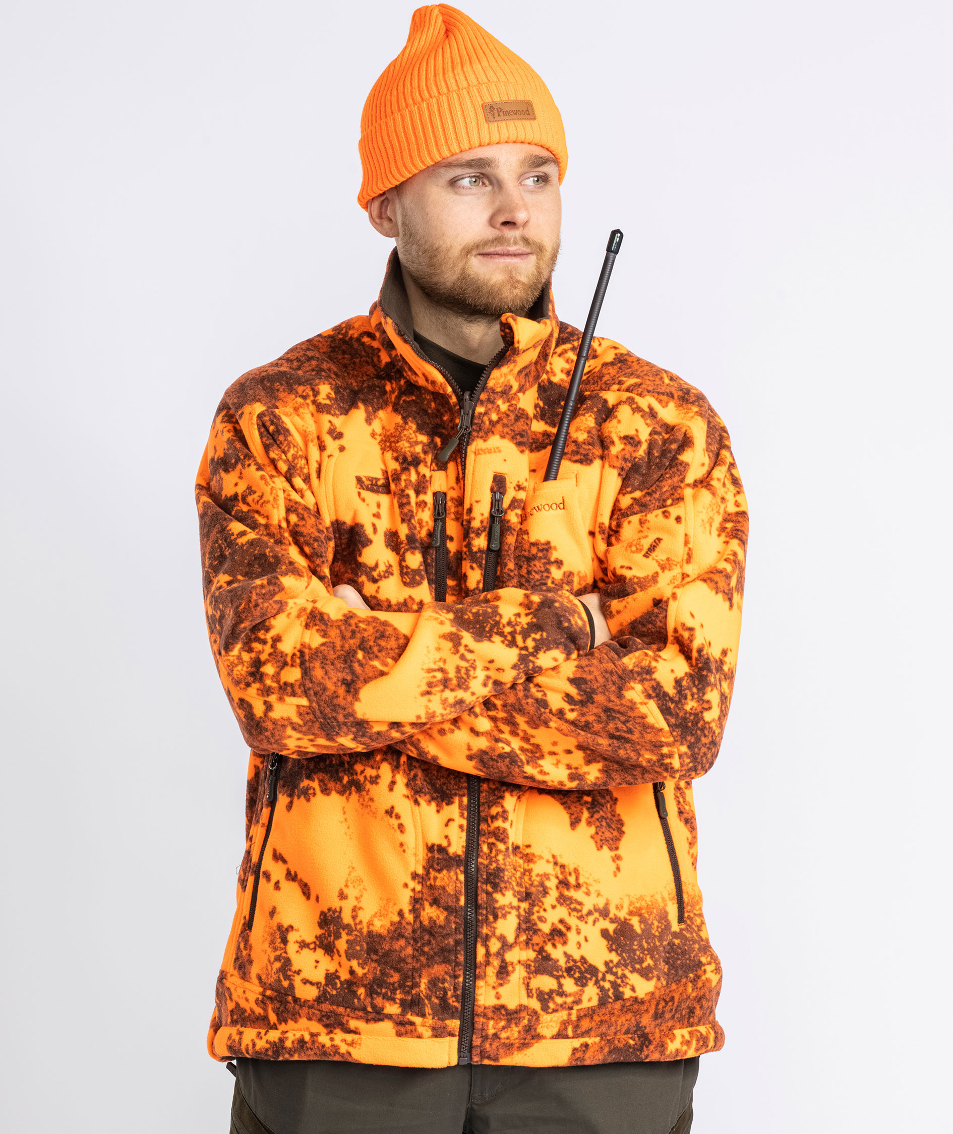 Pinewood&nbsp;Furudal Reversible Camou fleecejakke, Hunting Brown/Strata Blaze, large image number 6