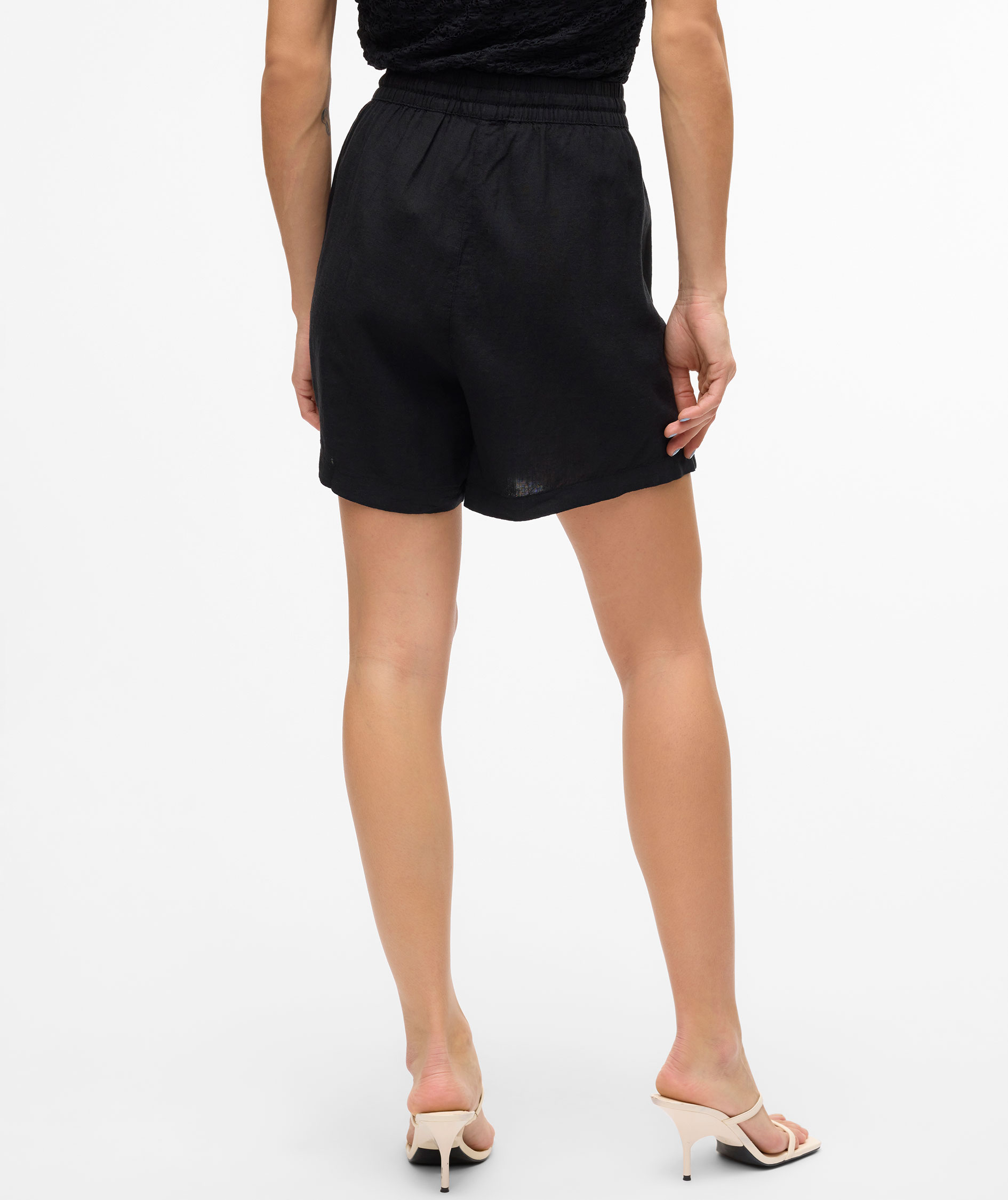 Vero Moda VMLINN dame h&oslash;rshorts, Black, large image number 2