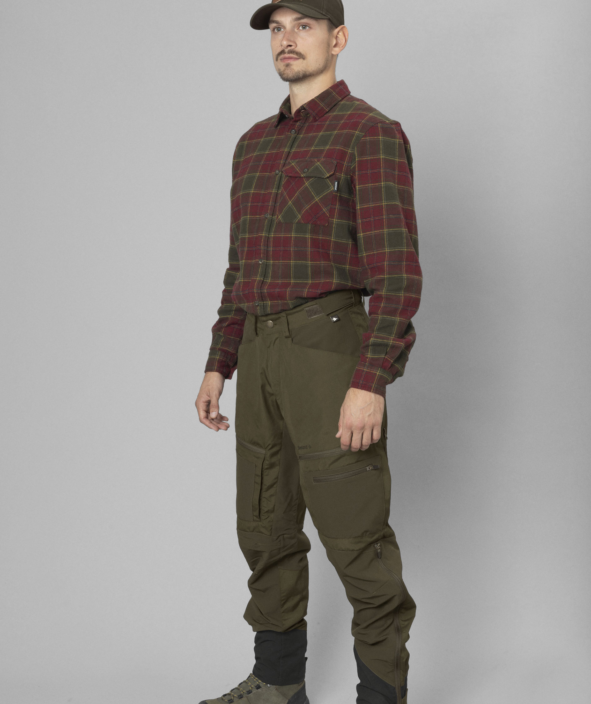 Seeland Glen Flanellhemd, Red Forest Check