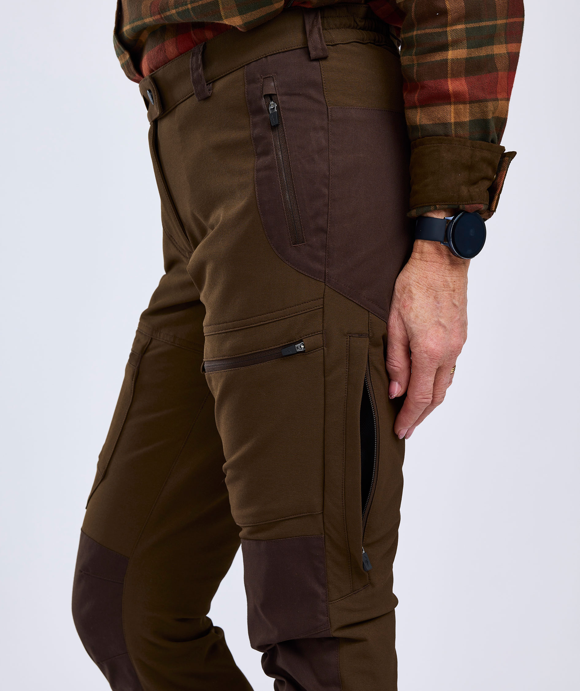 Pinewood Finnveden Hybrid damebukser, Dark brown, large image number 5