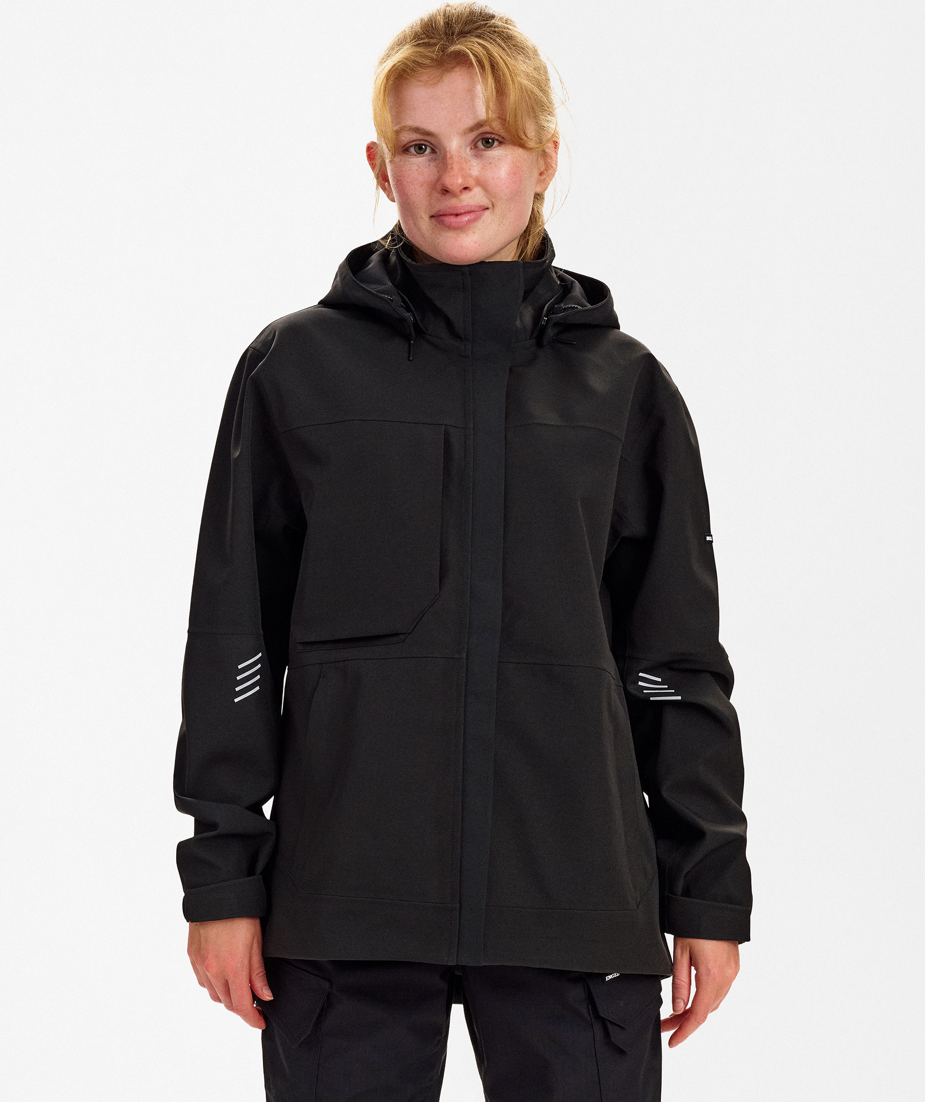 Engel Entire dame skalljakke, Black