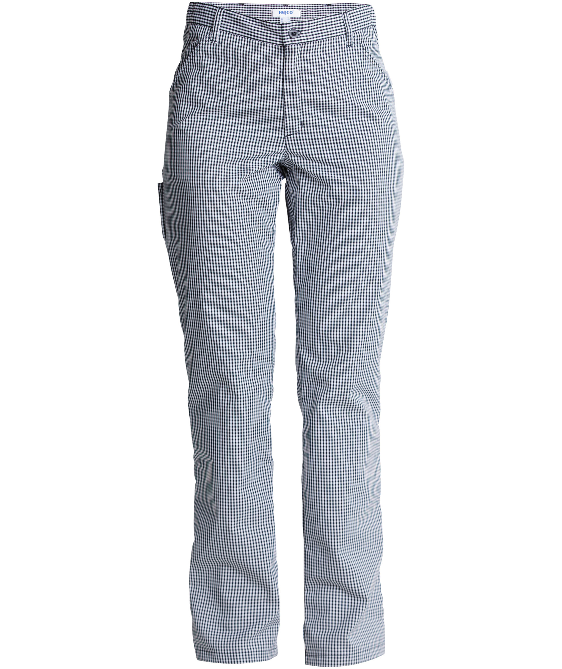 Hejco Damen Kochhose, Pepita Karieret Schwarz/Wei&szlig;