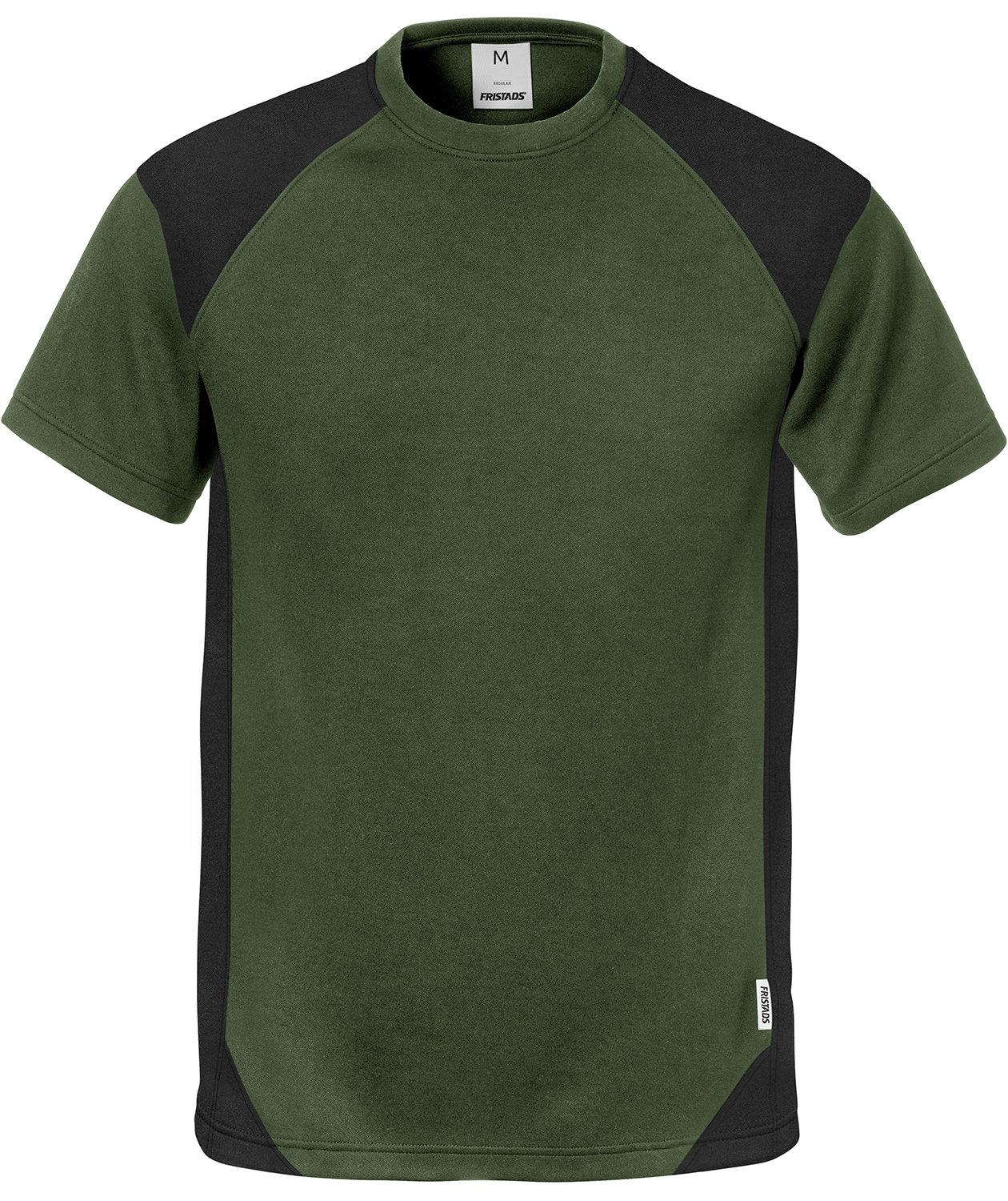 Fristads Image T-shirt 7046, Milit&auml;rgr&ouml;n/Svart