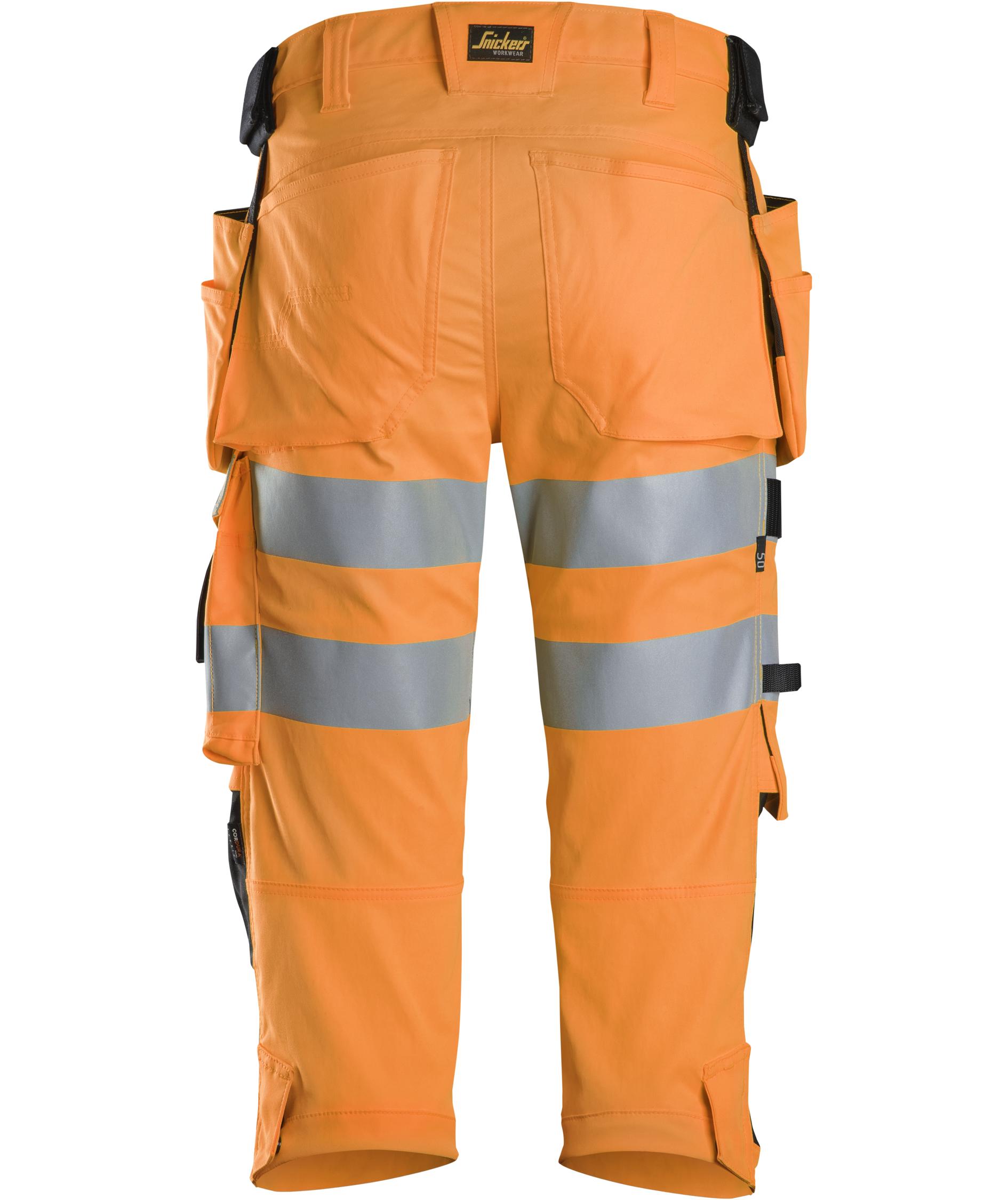 Snickers hantverkspiratbyxa 6138, Varsel Orange/Svart
