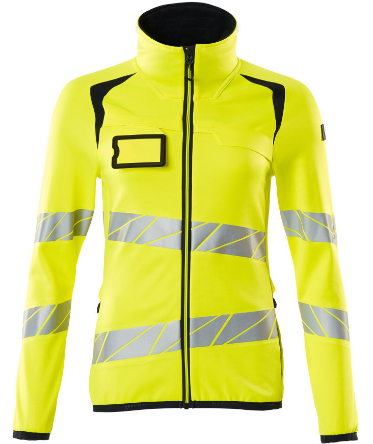 Mascot Accelerate Safe dame fleecegenser, Hi-Vis Gul/M&oslash;rk Marine, Hi-Vis Gul/M&oslash;rk Marine, swatch