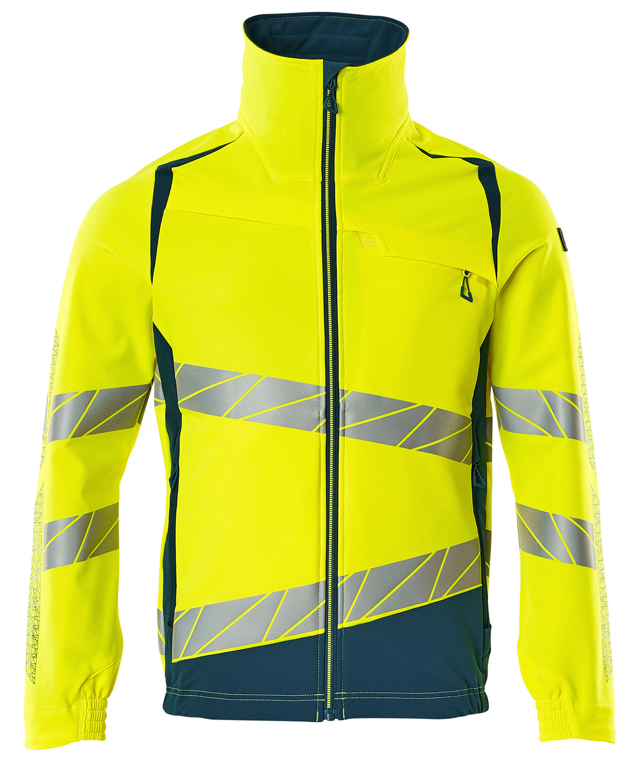 Mascot Accelerate Safe Jacke full stretch, Hi-Vis Gelb/Dunkelpetroleum, Hi-Vis Gelb/Dunkelpetroleum, swatch